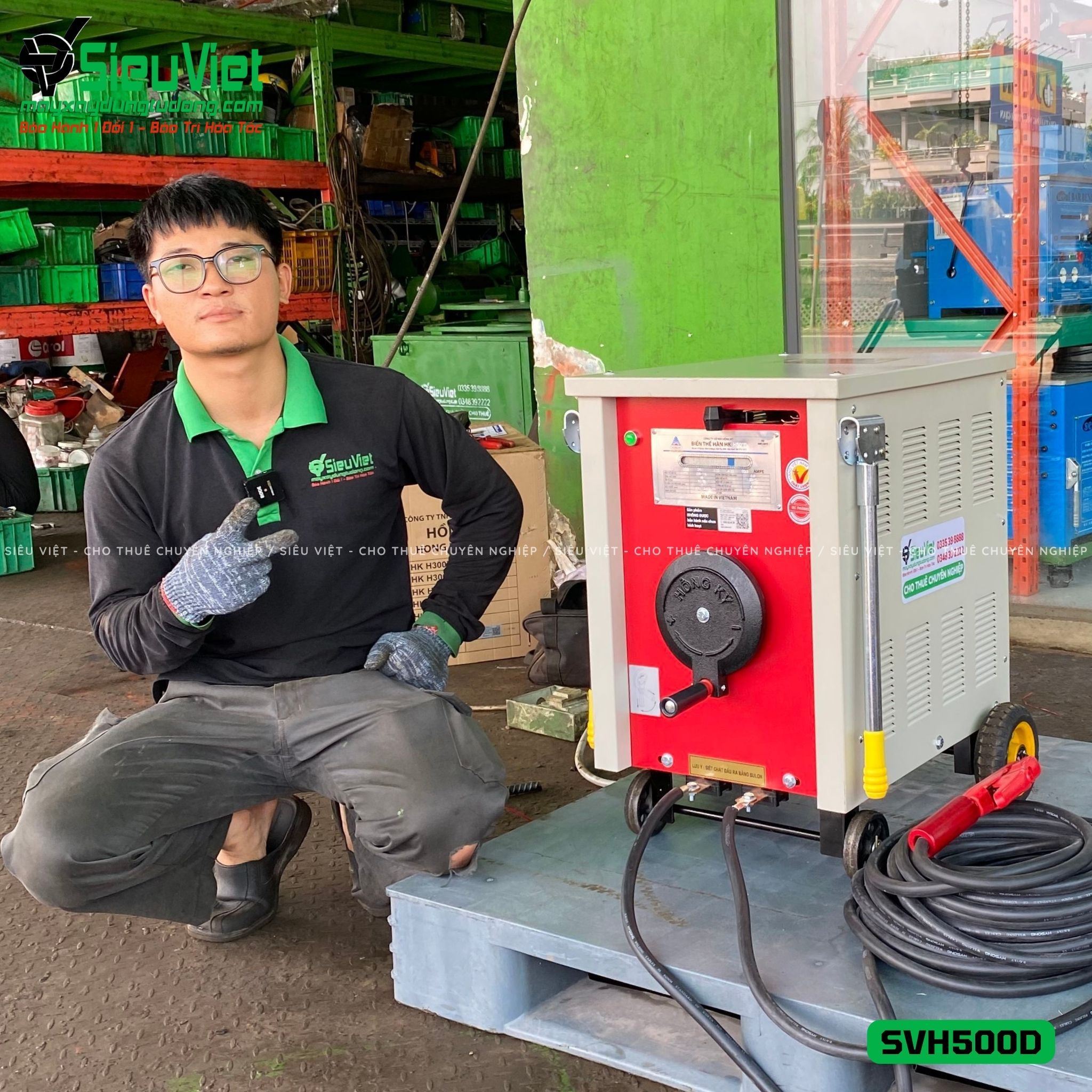 Máy biến thế hàn SVH500D (Điện 220V / 380V)