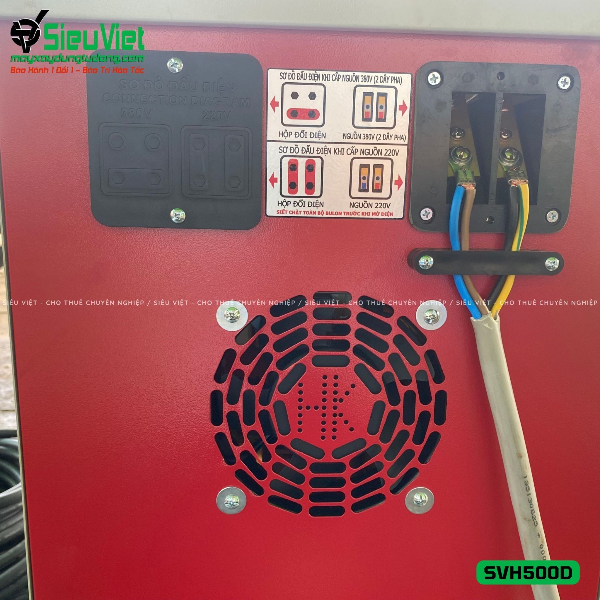 Máy biến thế hàn SVH500D (Điện 220V / 380V)