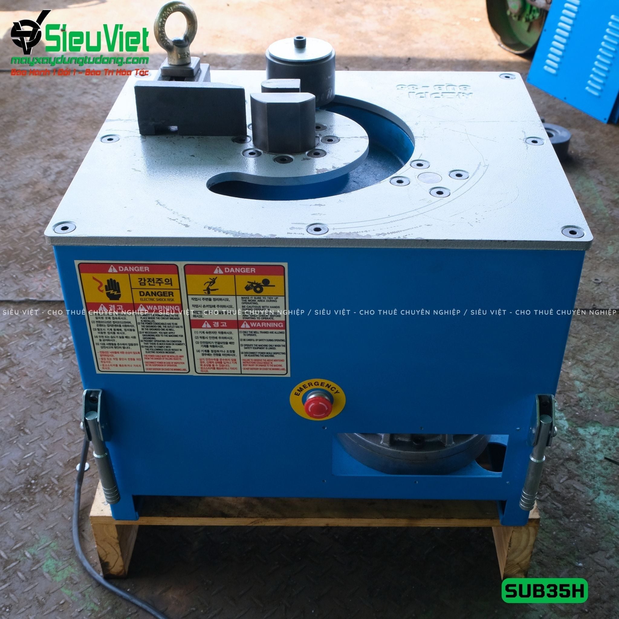 Máy uốn thép phi 32 SUB-35H Seoul Hàn Quốc - Điện 220v, 1 Pha