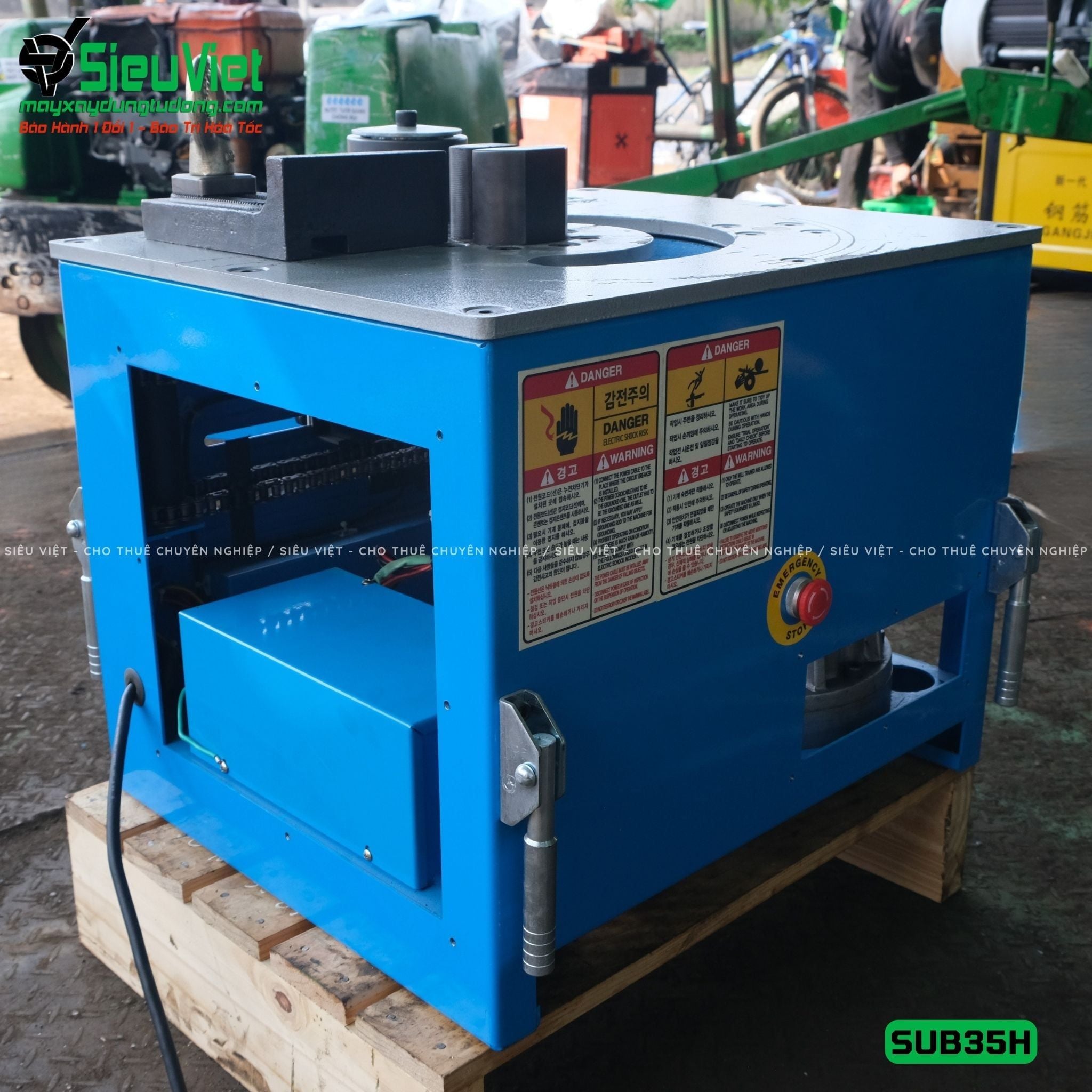 Máy uốn thép phi 32 SUB-35H Seoul Hàn Quốc - Điện 220v, 1 Pha