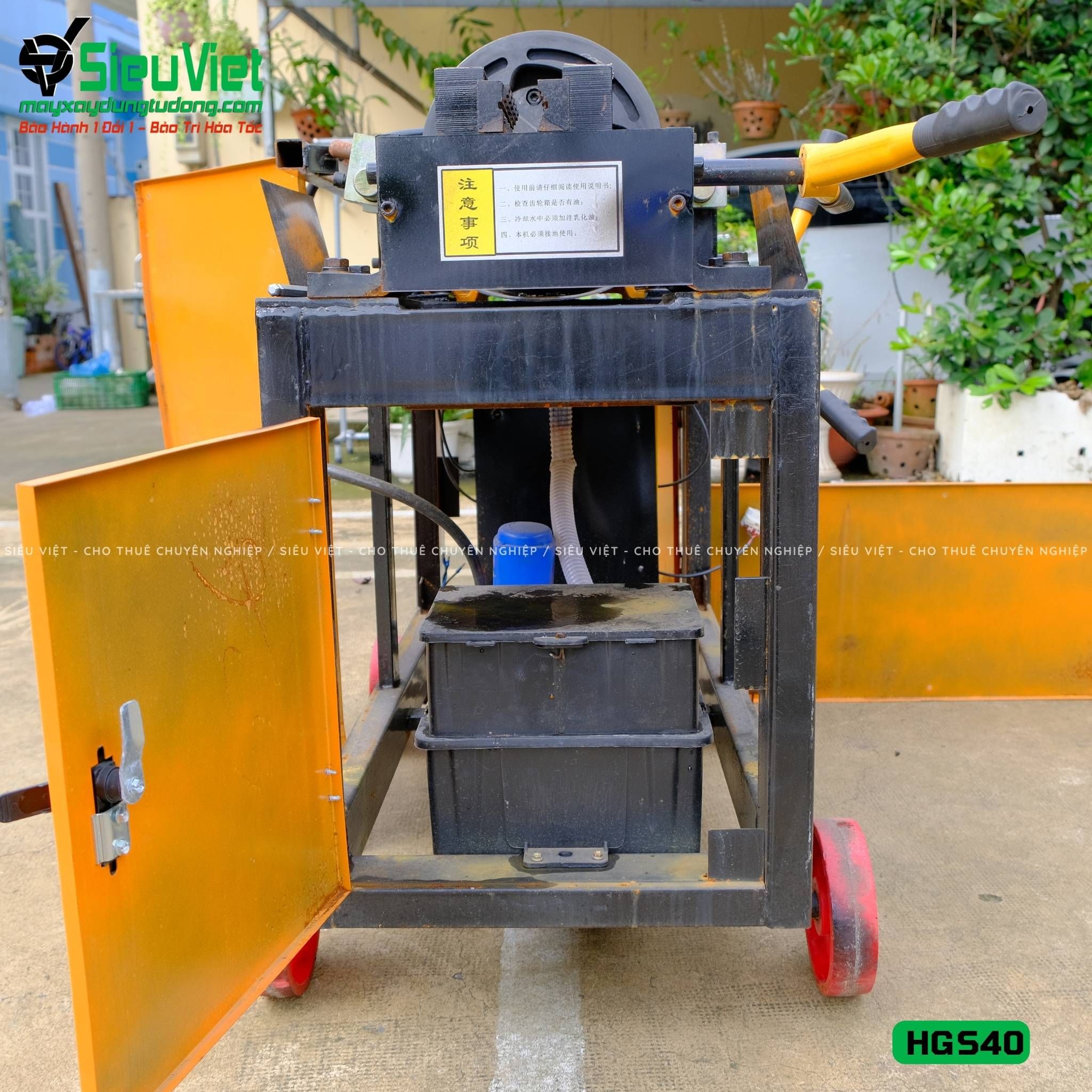 Máy tiện ren HGS40 Trung Quốc - Điện 380V, 3 Pha