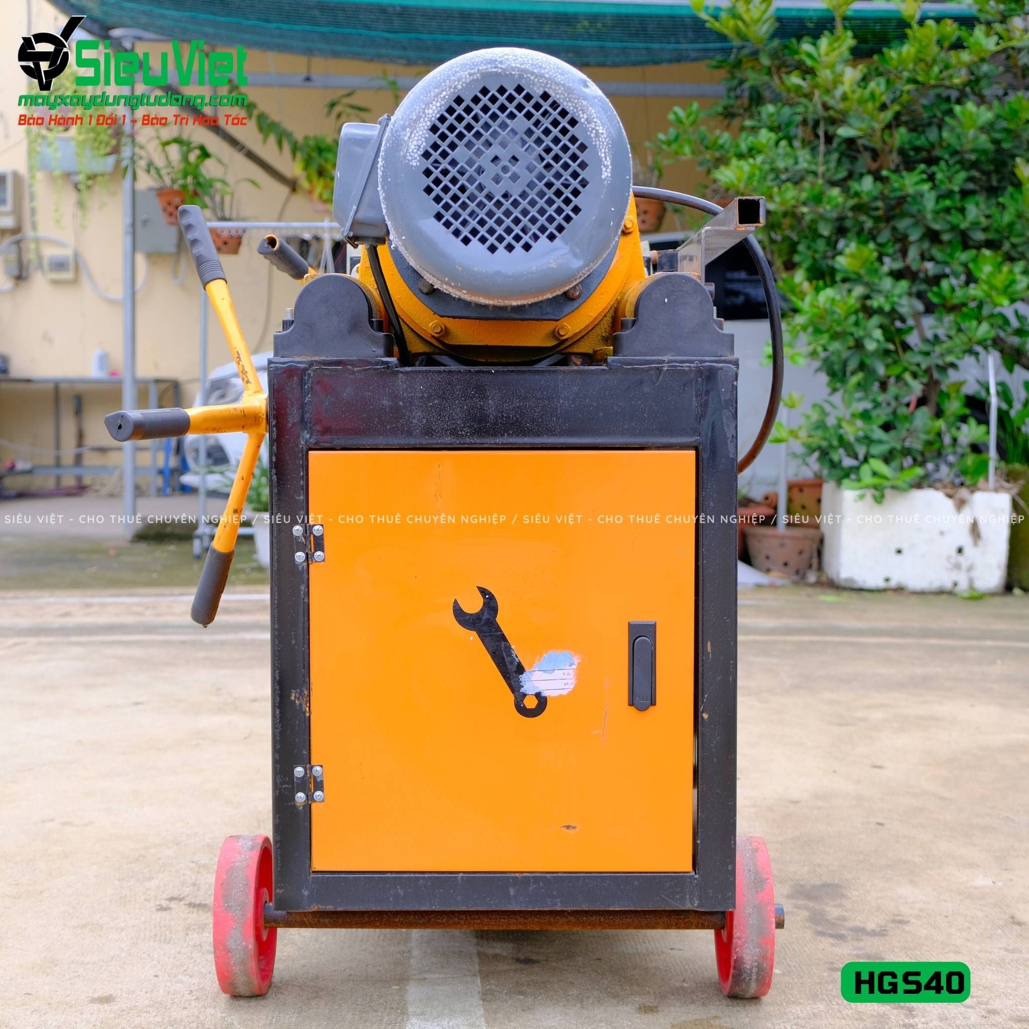 Máy tiện ren HGS40 Trung Quốc - Điện 380V, 3 Pha