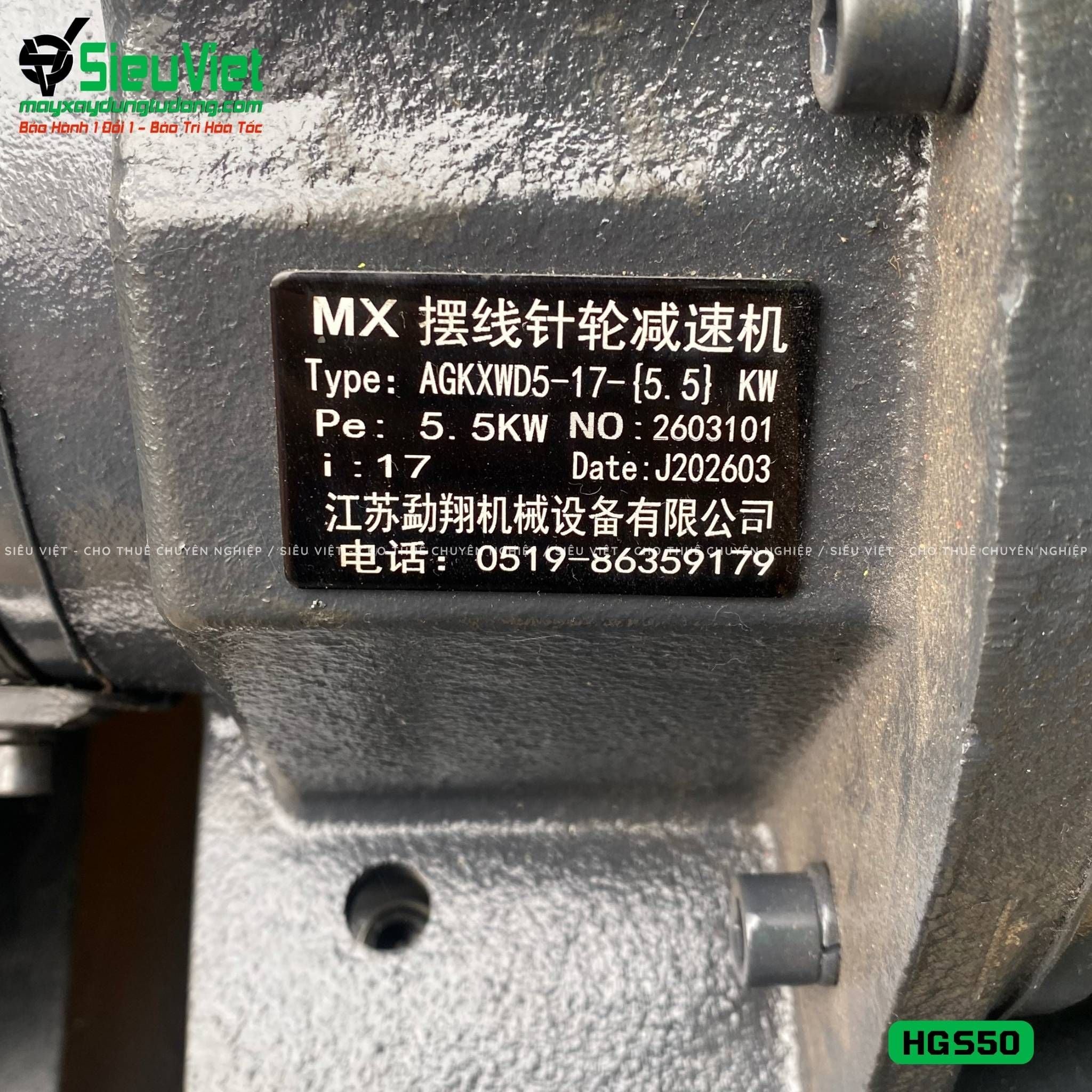 Máy tiện ren HGS50 Trung Quốc - Điện 380V, 3 Pha
