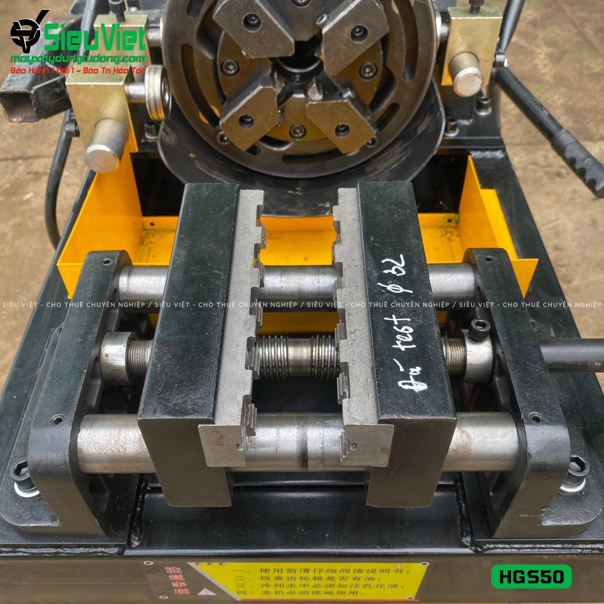 Máy tiện ren HGS50 Trung Quốc - Điện 380V, 3 Pha