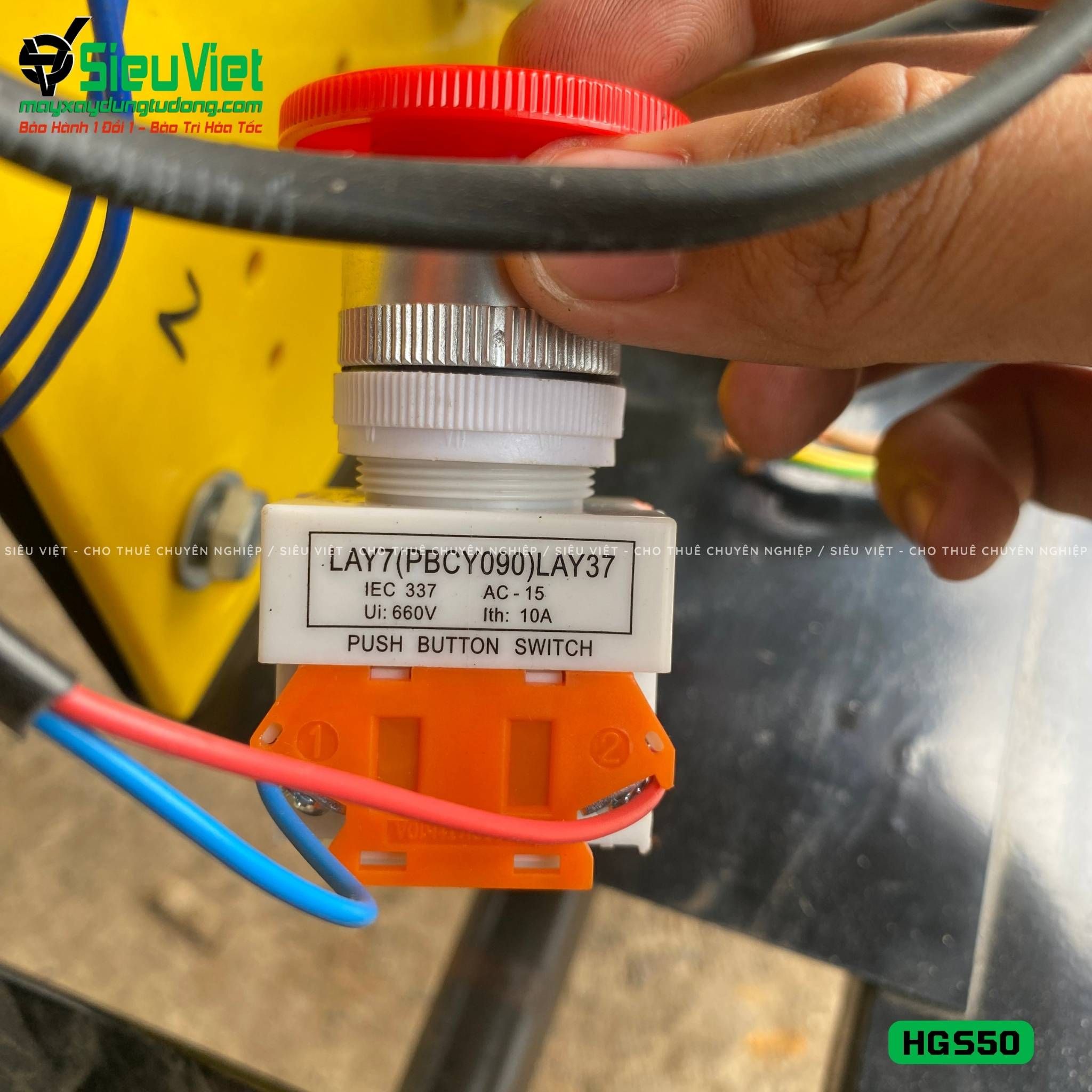 Máy tiện ren HGS50 Trung Quốc - Điện 380V, 3 Pha