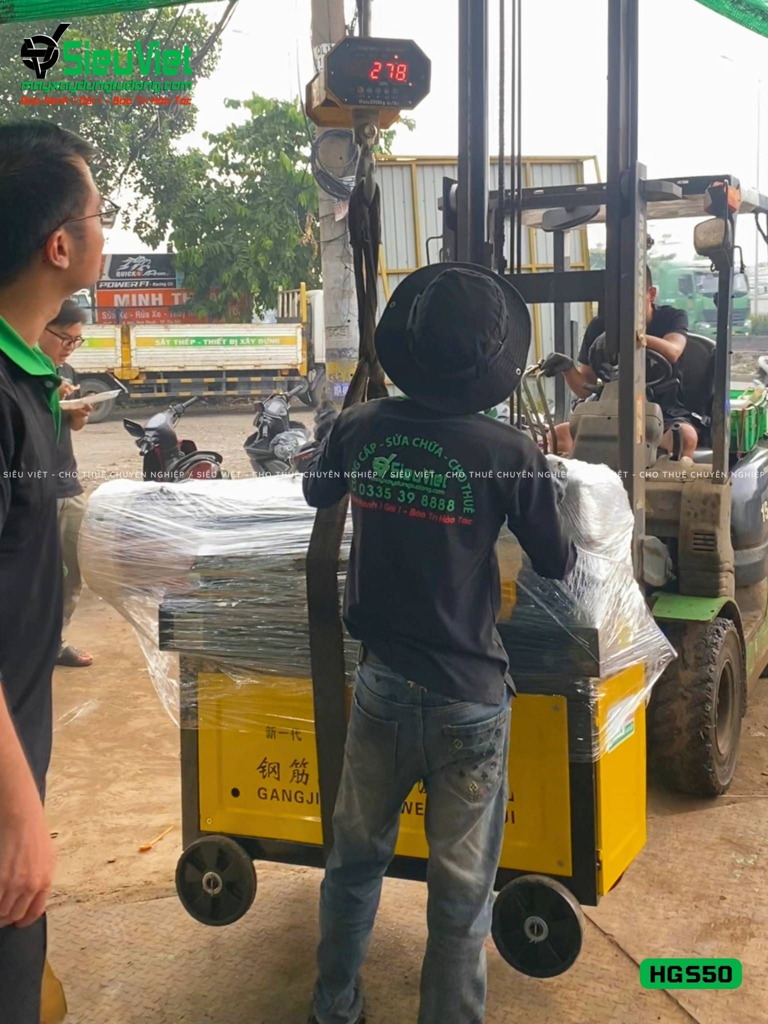 Máy tiện ren HGS50 Trung Quốc - Điện 380V, 3 Pha