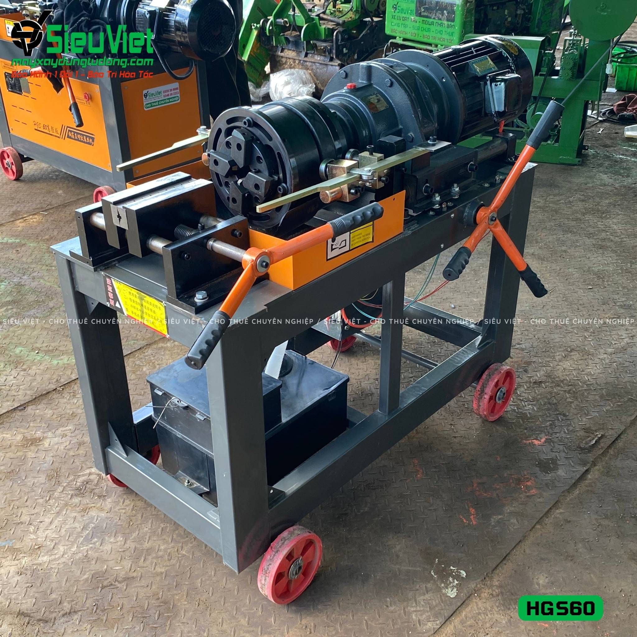 Máy tiện ren HGS60 Trung Quốc - Điện 380V, 3 Pha