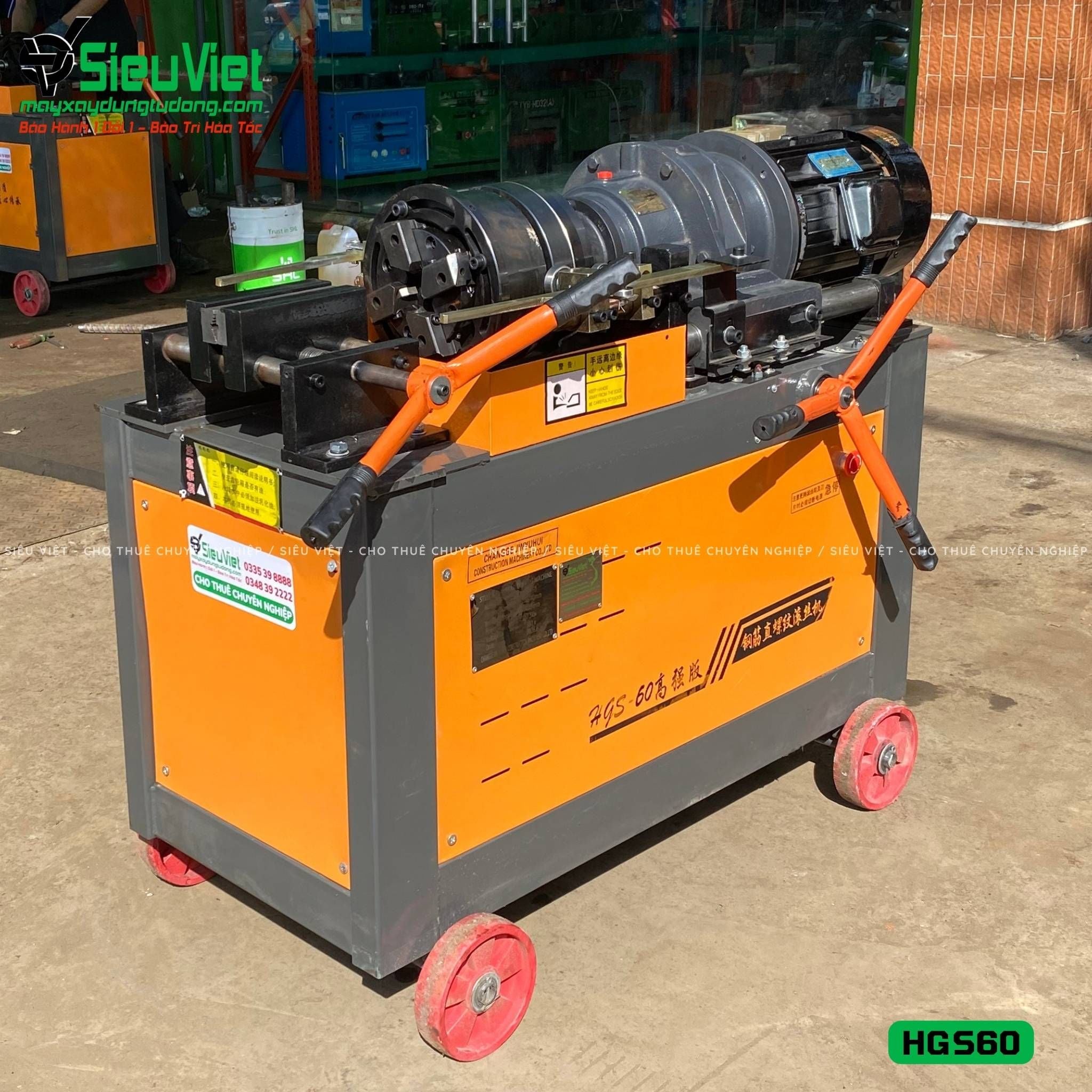 Máy tiện ren HGS60 Trung Quốc - Điện 380V, 3 Pha