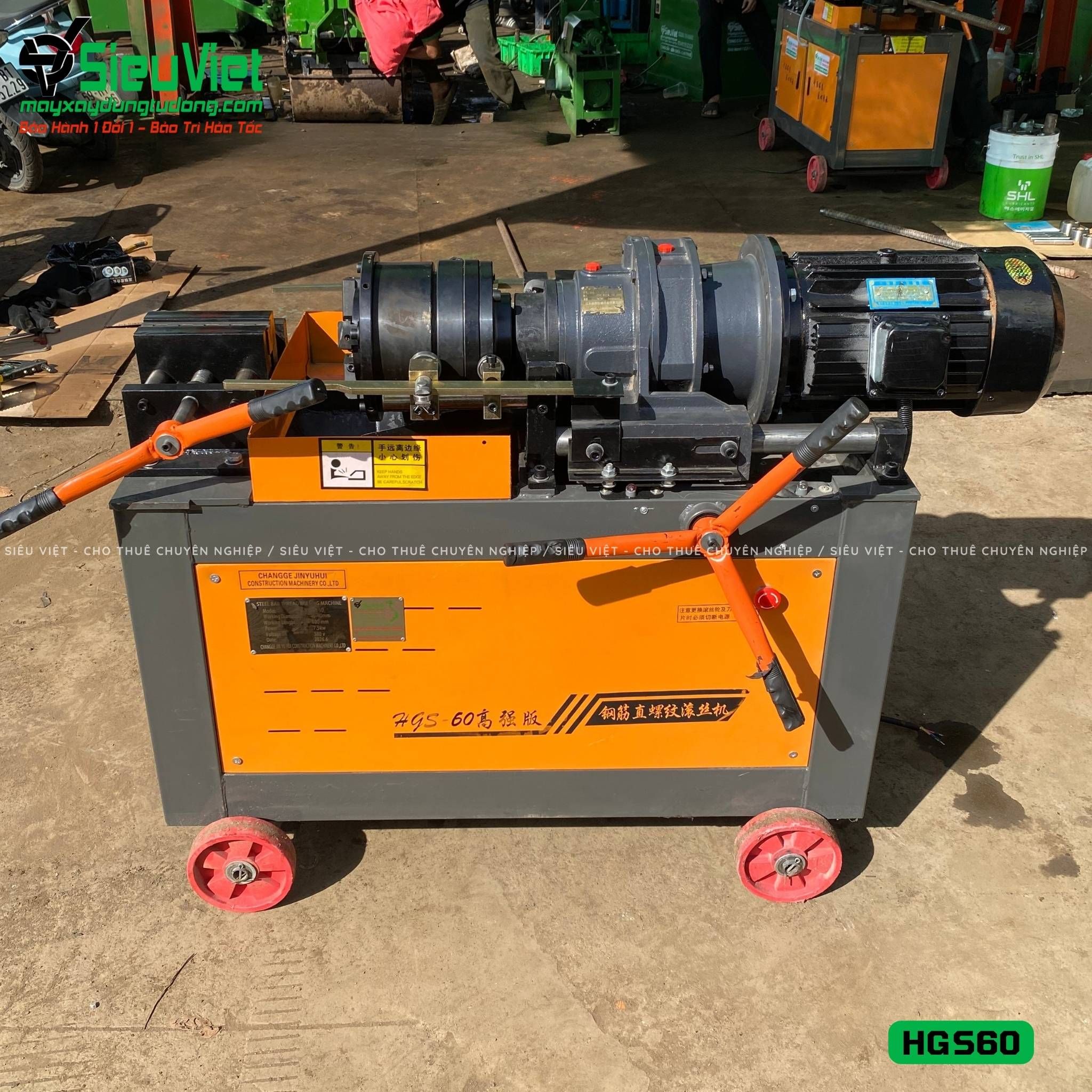 Máy tiện ren HGS60 Trung Quốc - Điện 380V, 3 Pha