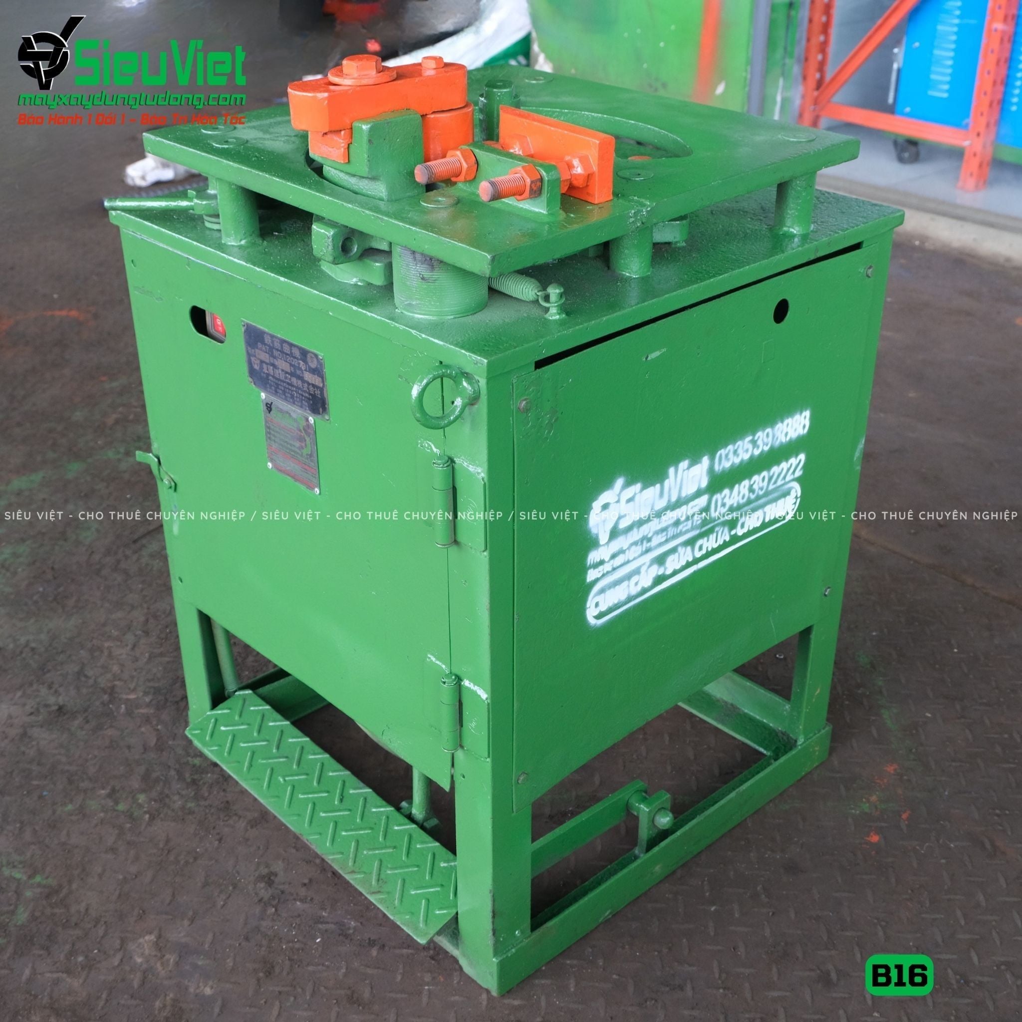 (Cũ) Máy uốn sắt B16 Nhật Bản - Điện 380V, 3 Pha