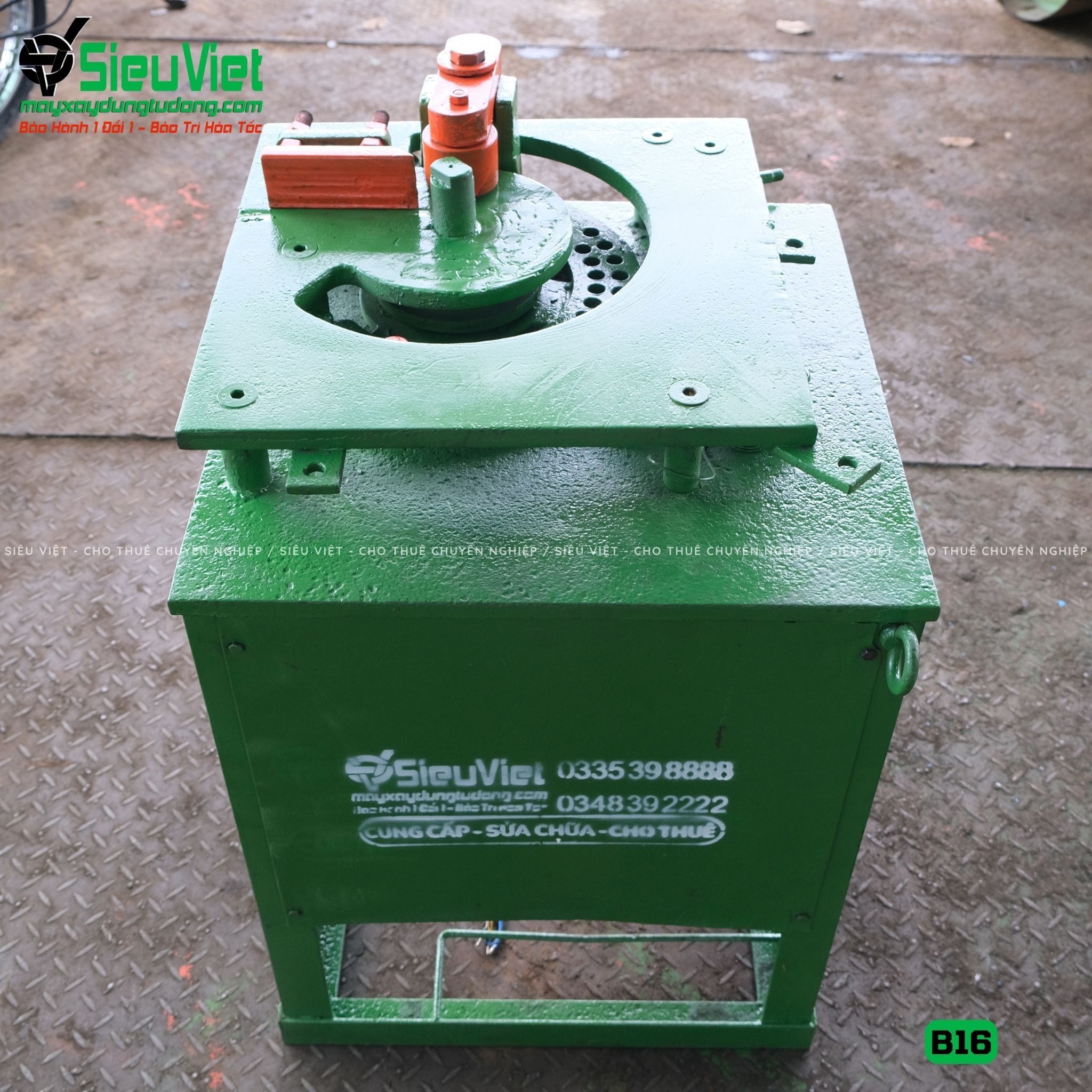 Thuê Tháng Máy uốn sắt phi 10-16mm B16 - Điện 380V, 3 Pha