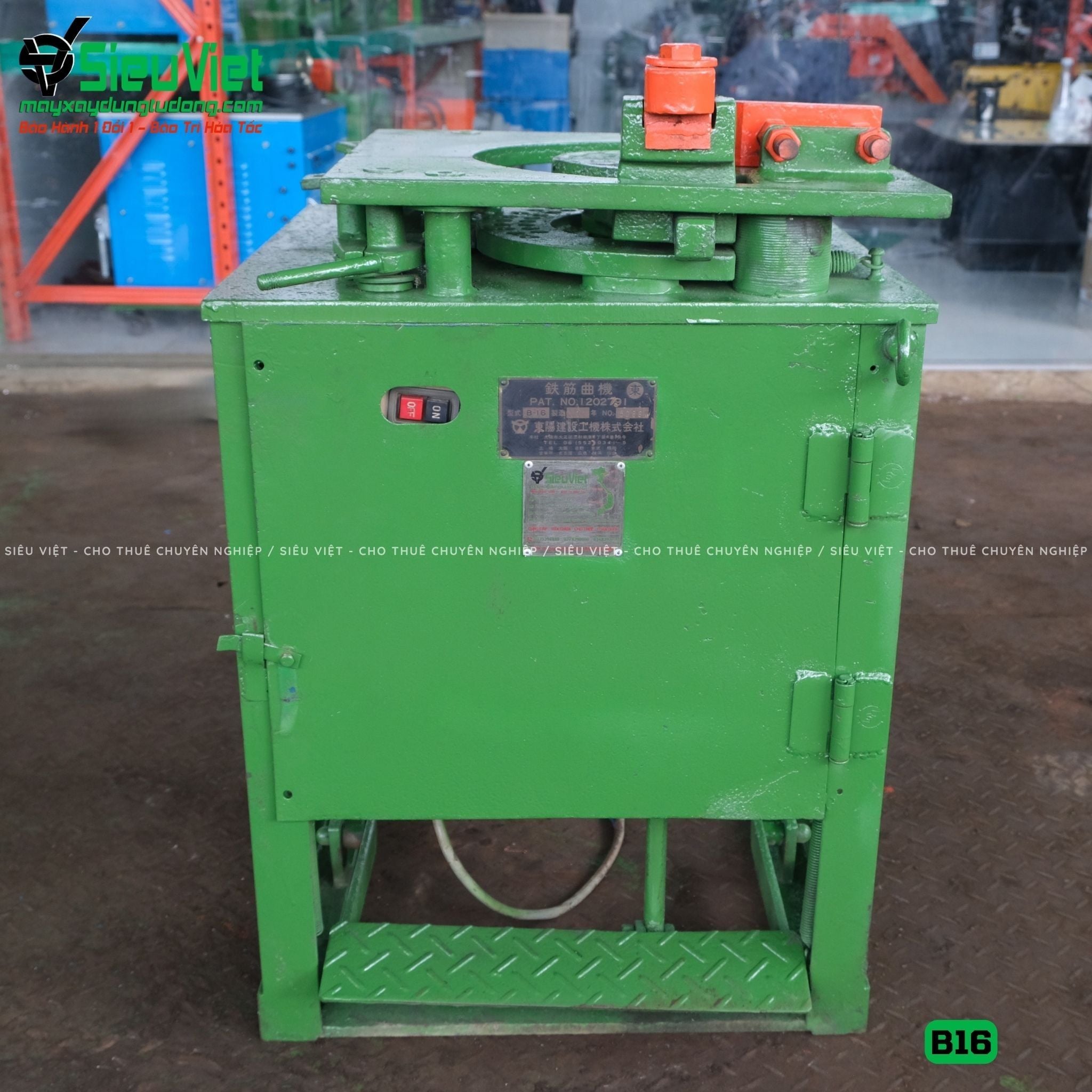(Cũ) Máy uốn sắt B16 Nhật Bản - Điện 380V, 3 Pha