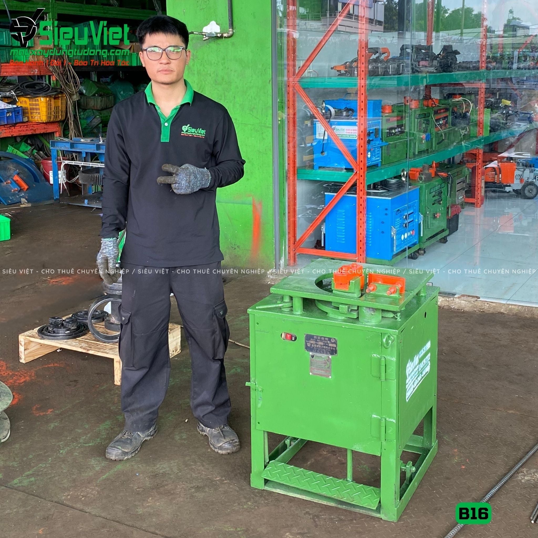(Cũ) Máy uốn sắt B16 Nhật Bản - Điện 380V, 3 Pha