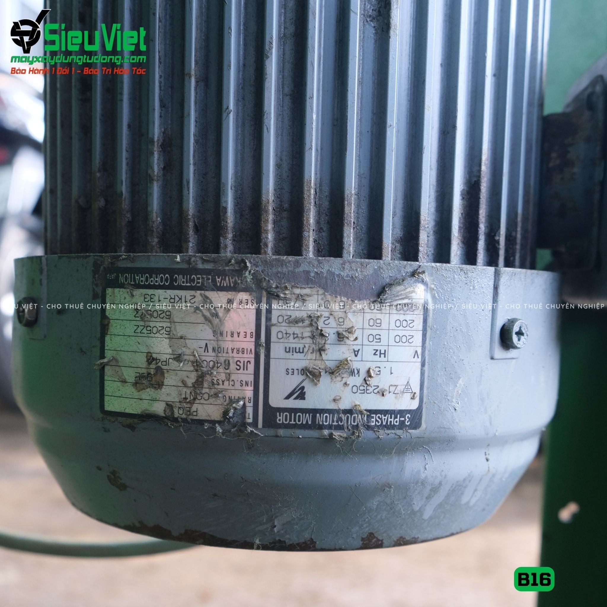 (Cũ) Máy uốn sắt B16 Nhật Bản - Điện 380V, 3 Pha