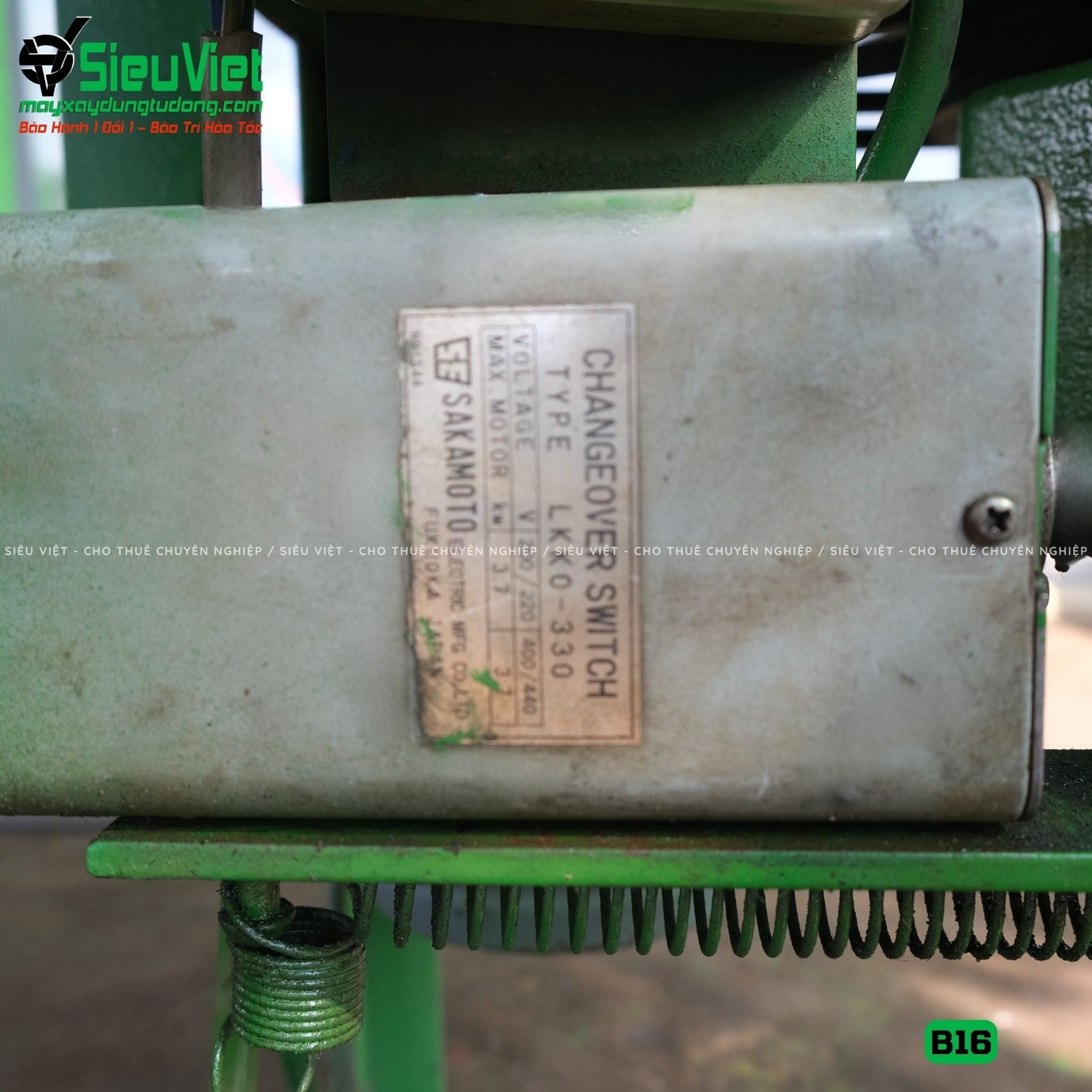 (Cũ) Máy uốn sắt B16 Nhật Bản - Điện 380V, 3 Pha