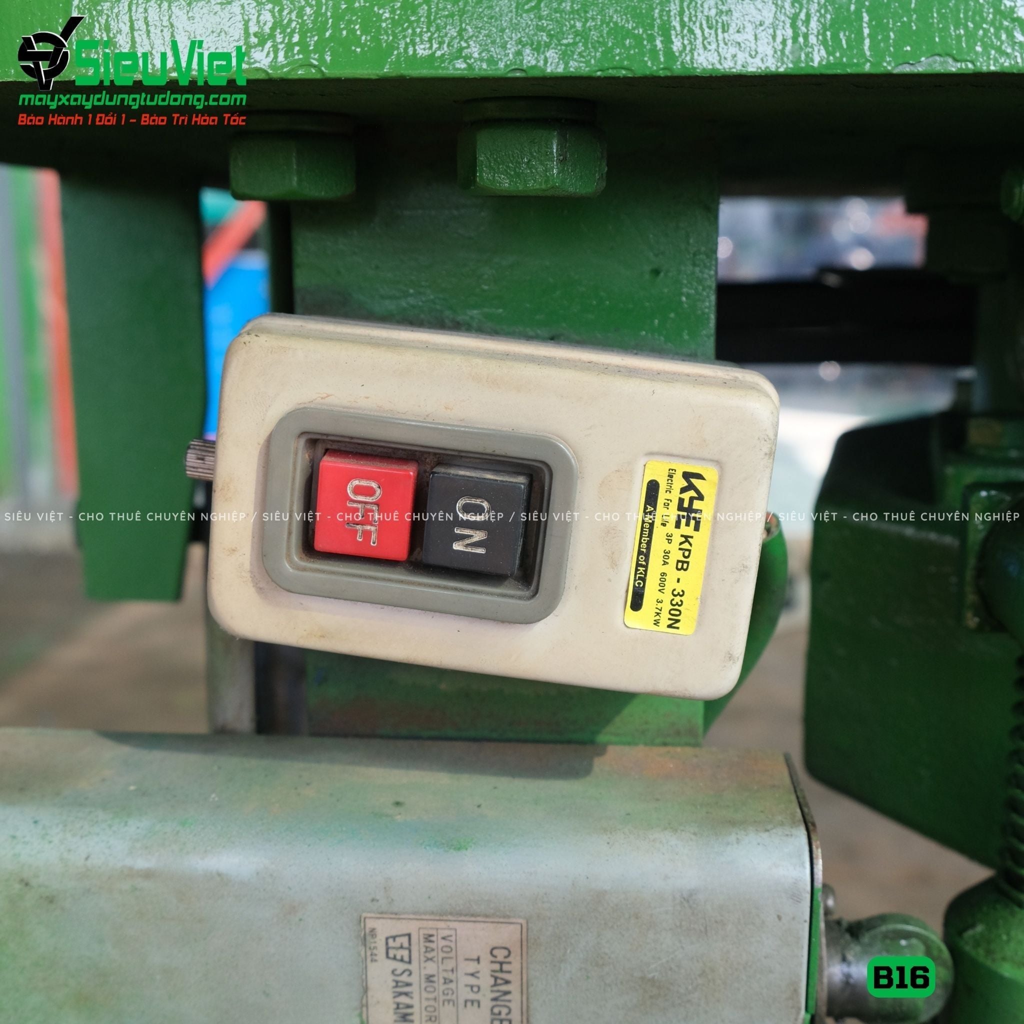 (Cũ) Máy uốn sắt B16 Nhật Bản - Điện 380V, 3 Pha