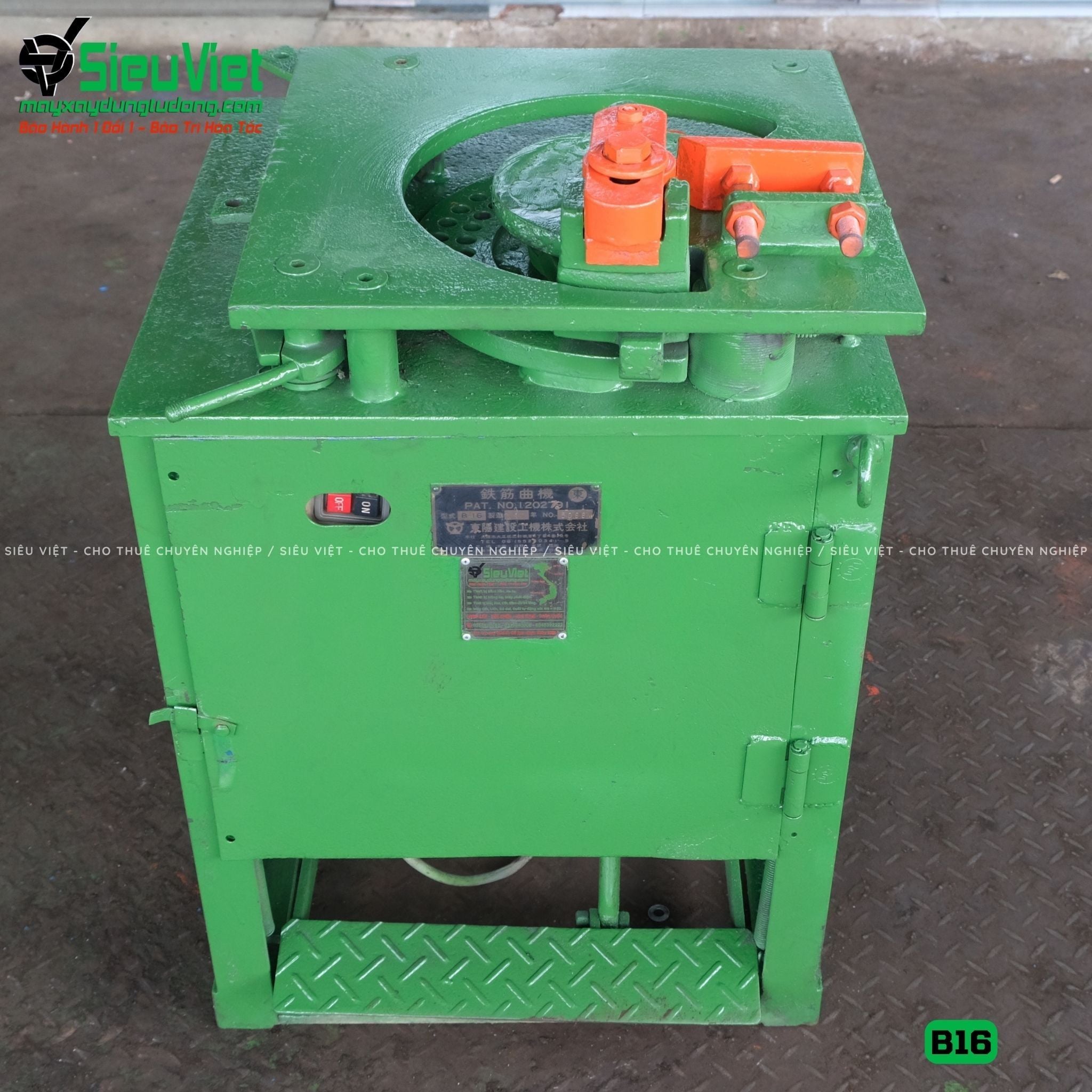 (Cũ) Máy uốn sắt B16 Nhật Bản - Điện 380V, 3 Pha