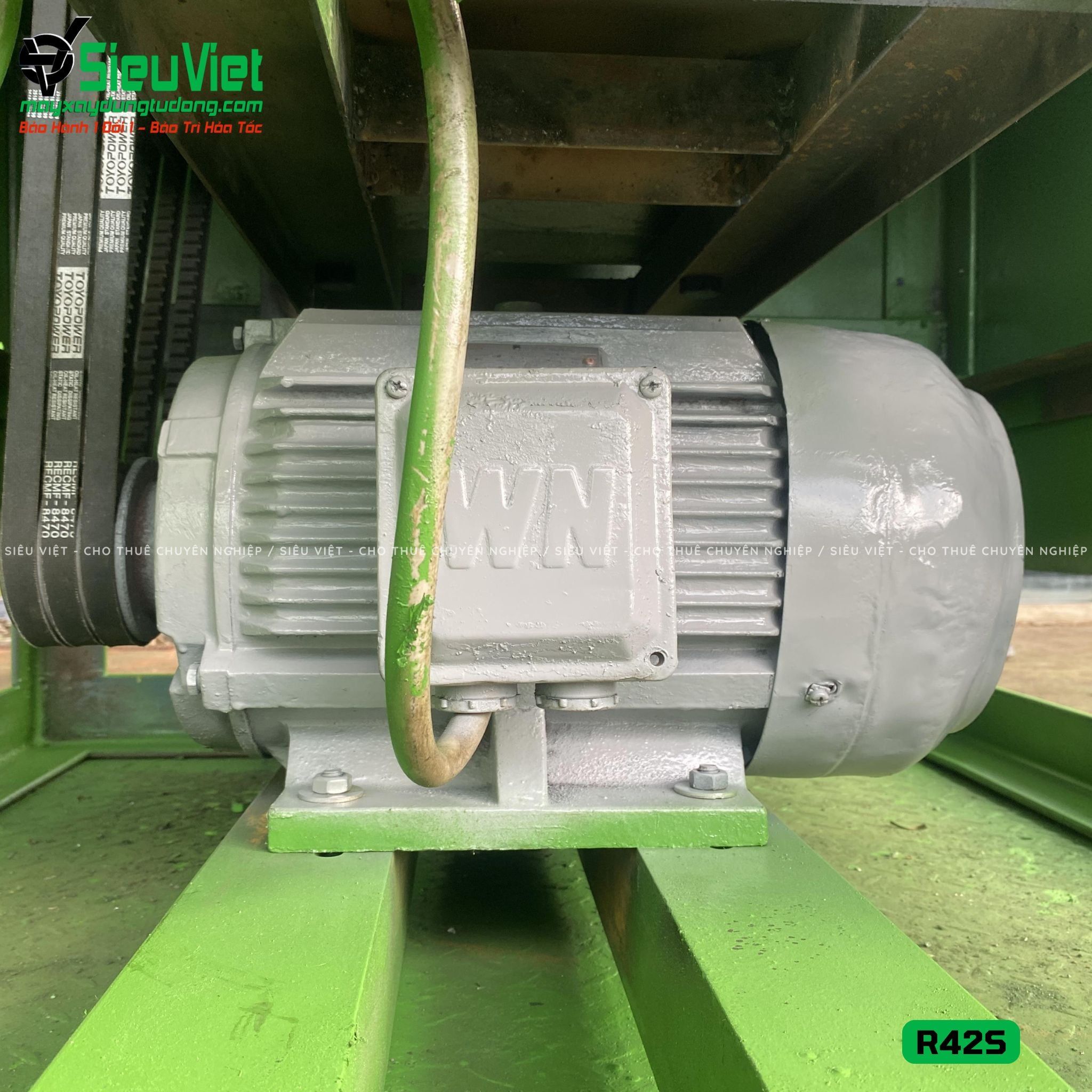 Thuê Tháng Máy uốn tròn sắt phi 16-40 R42, R42S - Điện 380v, 3 pha