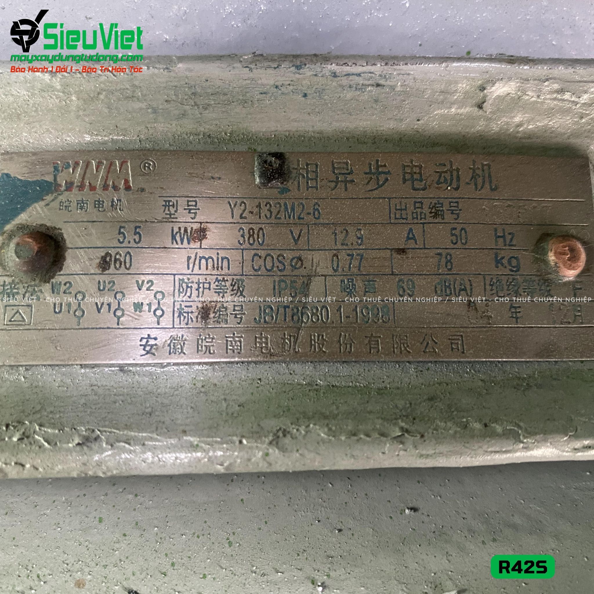 Thuê Tháng Máy uốn tròn sắt phi 16-40 R42, R42S - Điện 380v, 3 pha