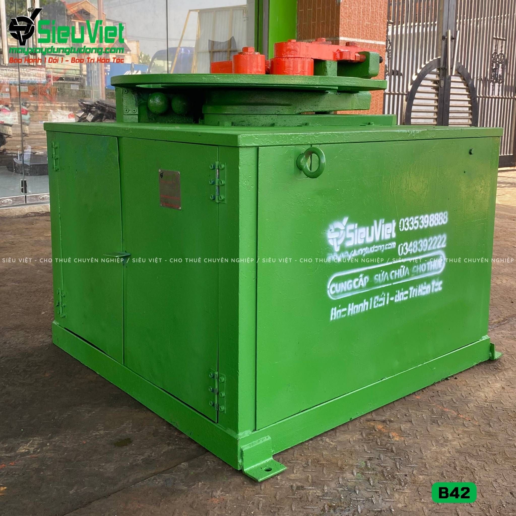 Thuê Tháng Máy uốn sắt phi 10-32 B42 - Điện 380V, 3 Pha