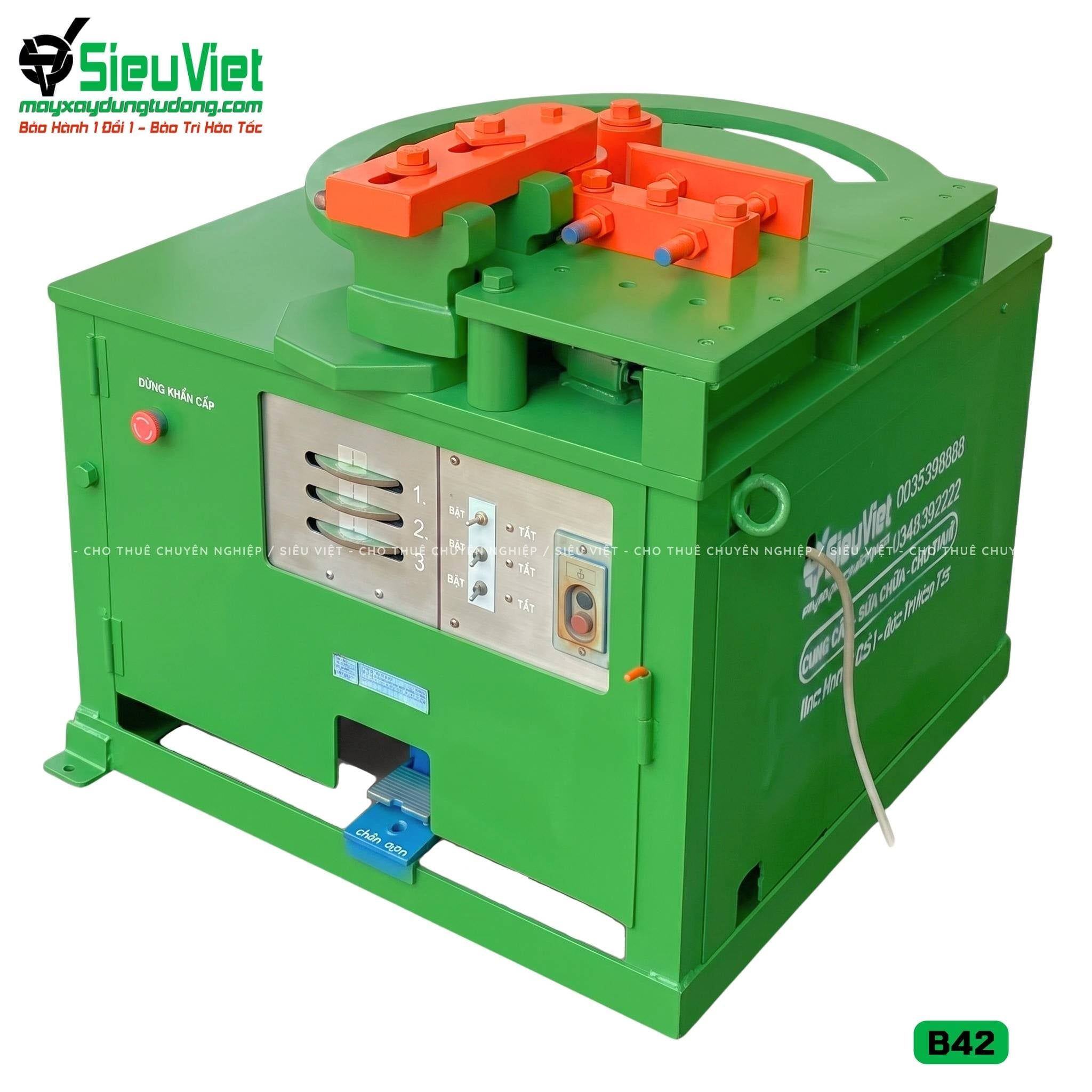 (Cũ) Máy uốn sắt B42 Nhật Bản - Điện 380V, 3 Pha (Loại 1)