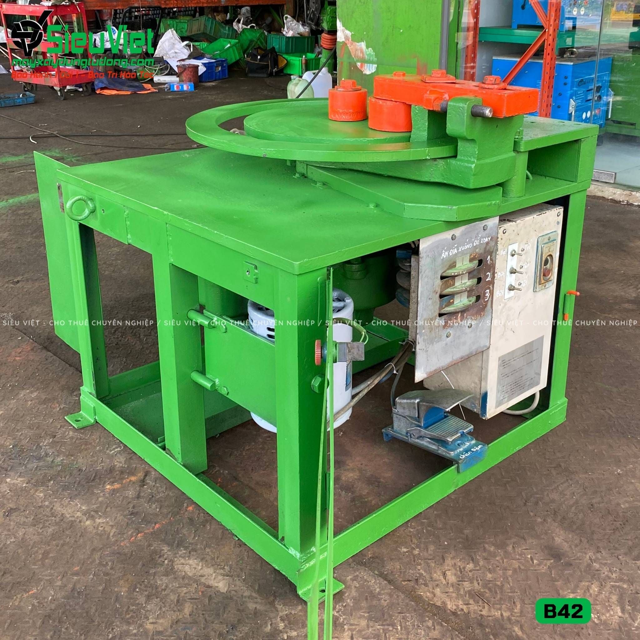 Thuê Tháng Máy uốn sắt phi 10-32 B42 - Điện 380V, 3 Pha