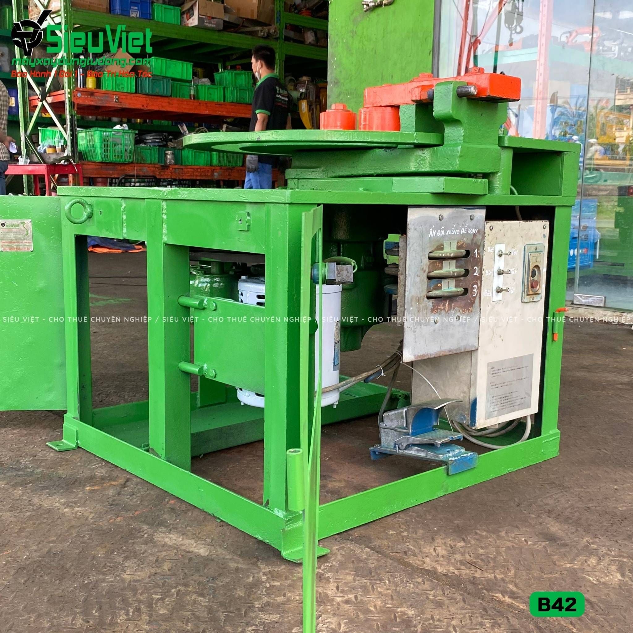 Thuê Tháng Máy uốn sắt phi 10-32 B42 - Điện 380V, 3 Pha