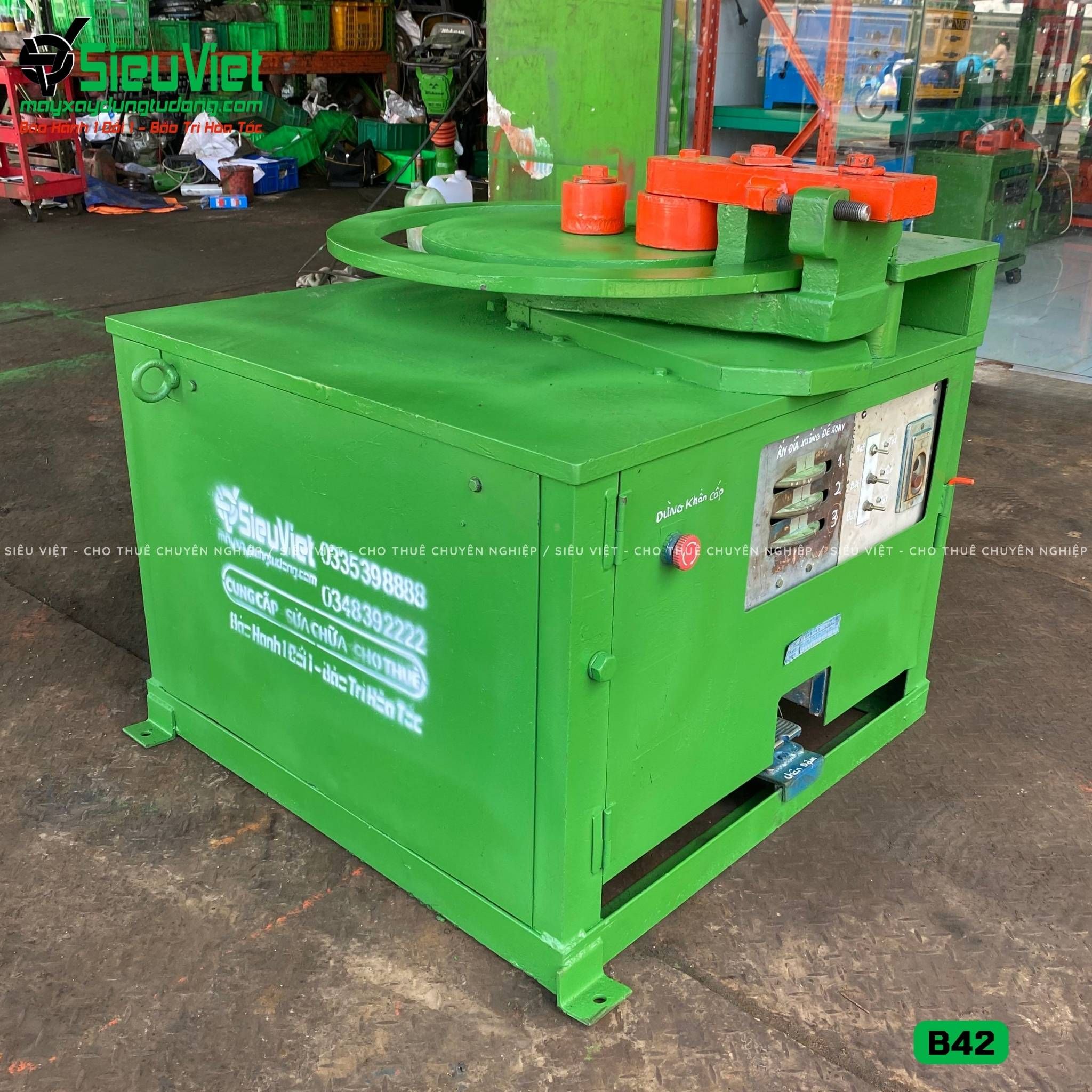 (Cũ) Máy uốn sắt B42 Nhật Bản - Điện 380V, 3 Pha (Loại 1)