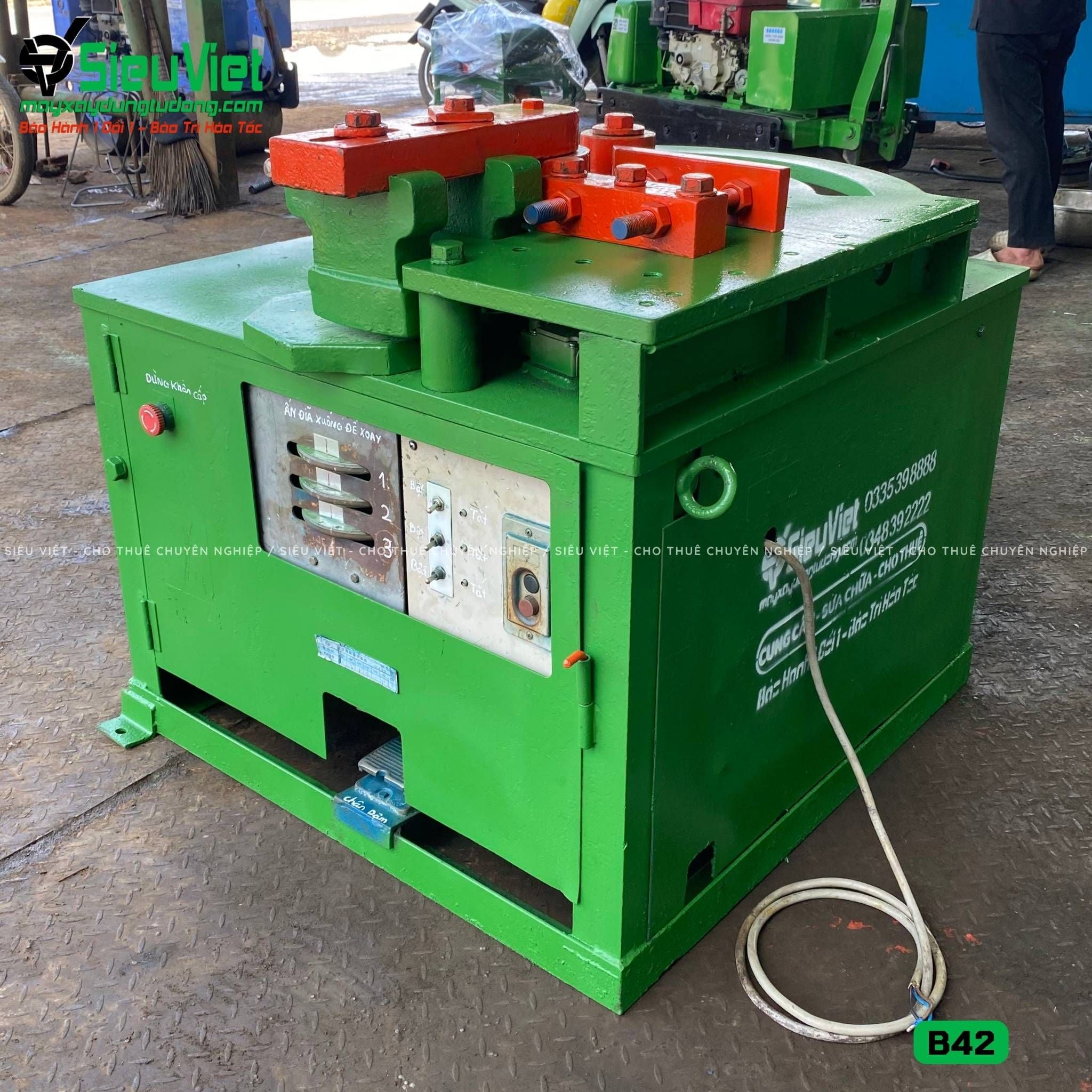 (Cũ) Máy uốn sắt B42 Nhật Bản - Điện 380V, 3 Pha (Loại 1)
