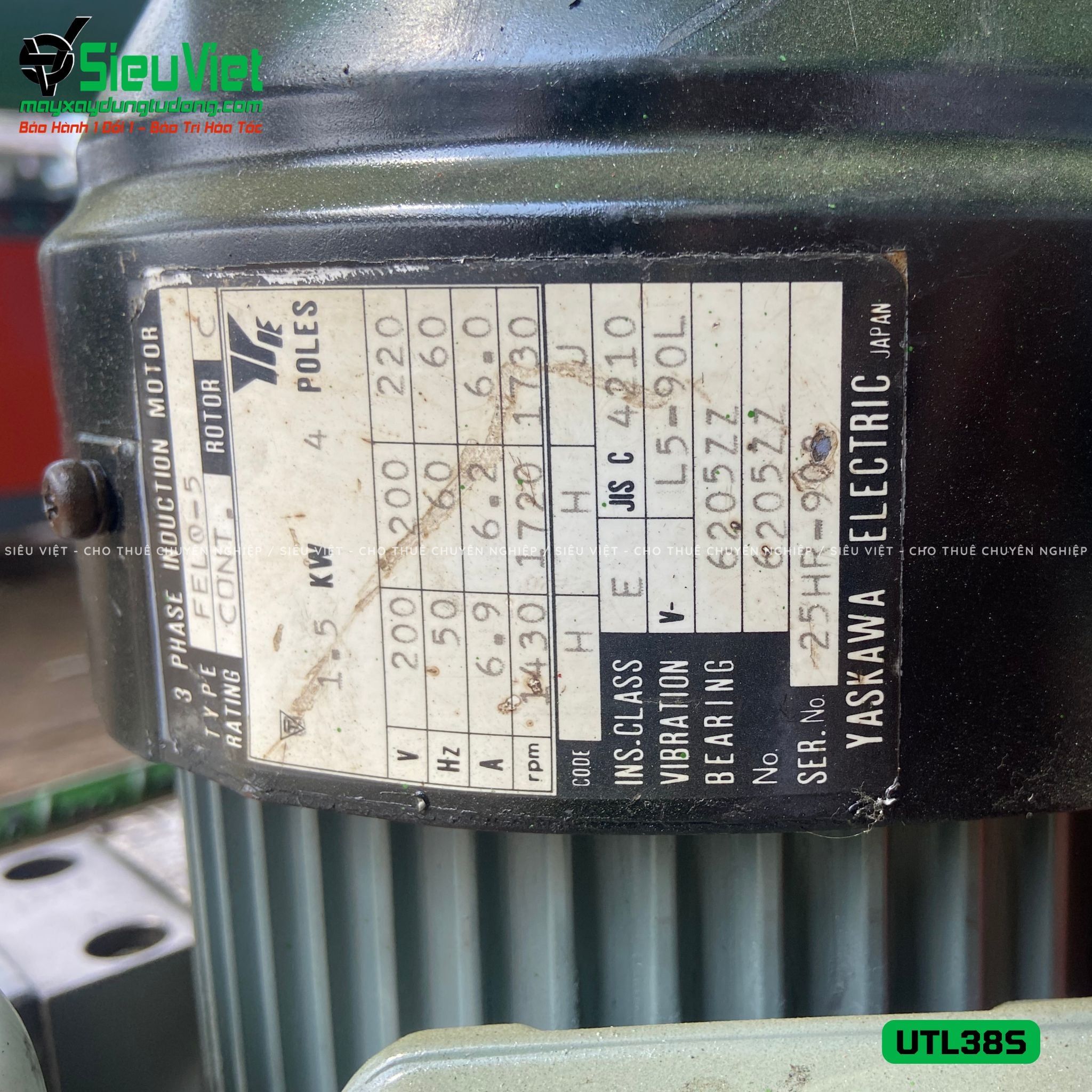 (Cũ) Máy uốn, sửa sắt cầm tay phi 36 UTL38S - Điện 220V, Dân dụng