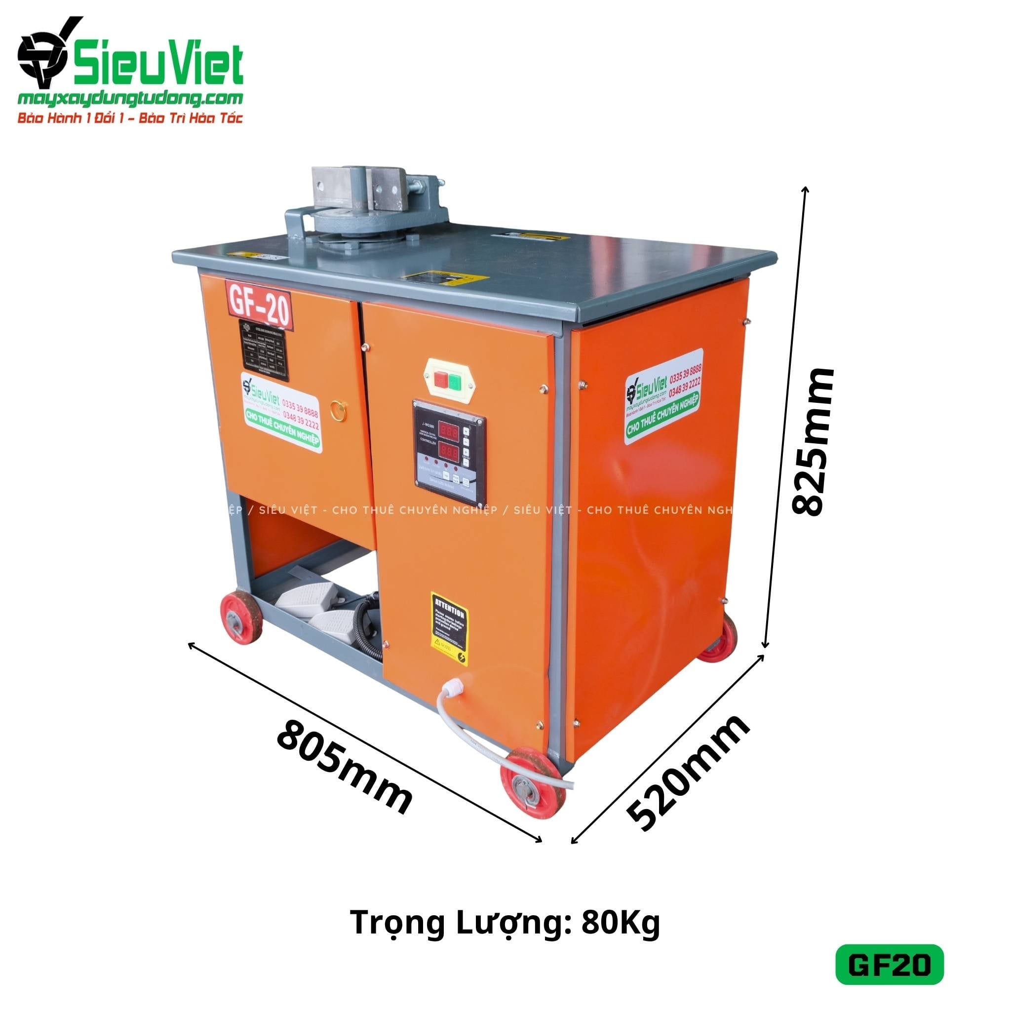 Máy uốn đai sắt GF20 Trung Quốc - Điện 220v, dân dụng