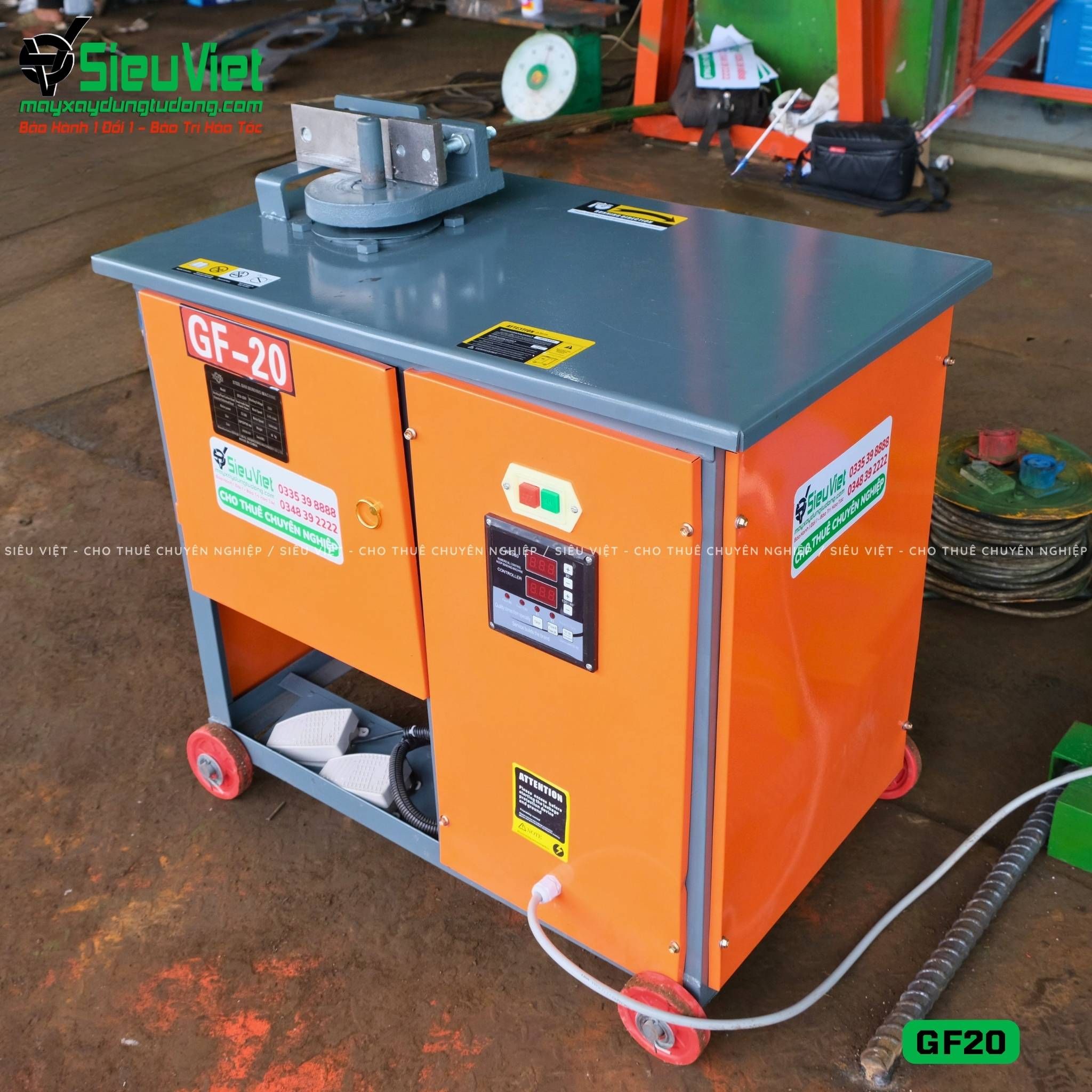 Máy uốn đai sắt GF20 Trung Quốc - Điện 220v, dân dụng