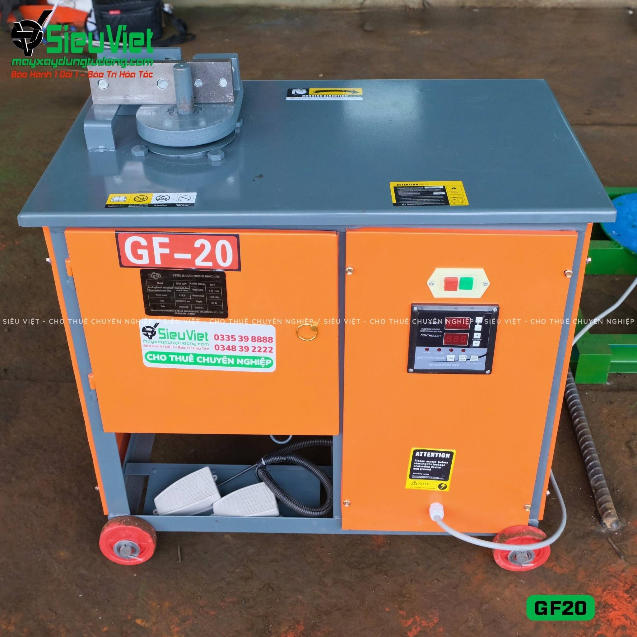 Máy uốn đai sắt GF20 Trung Quốc - Điện 220v, dân dụng