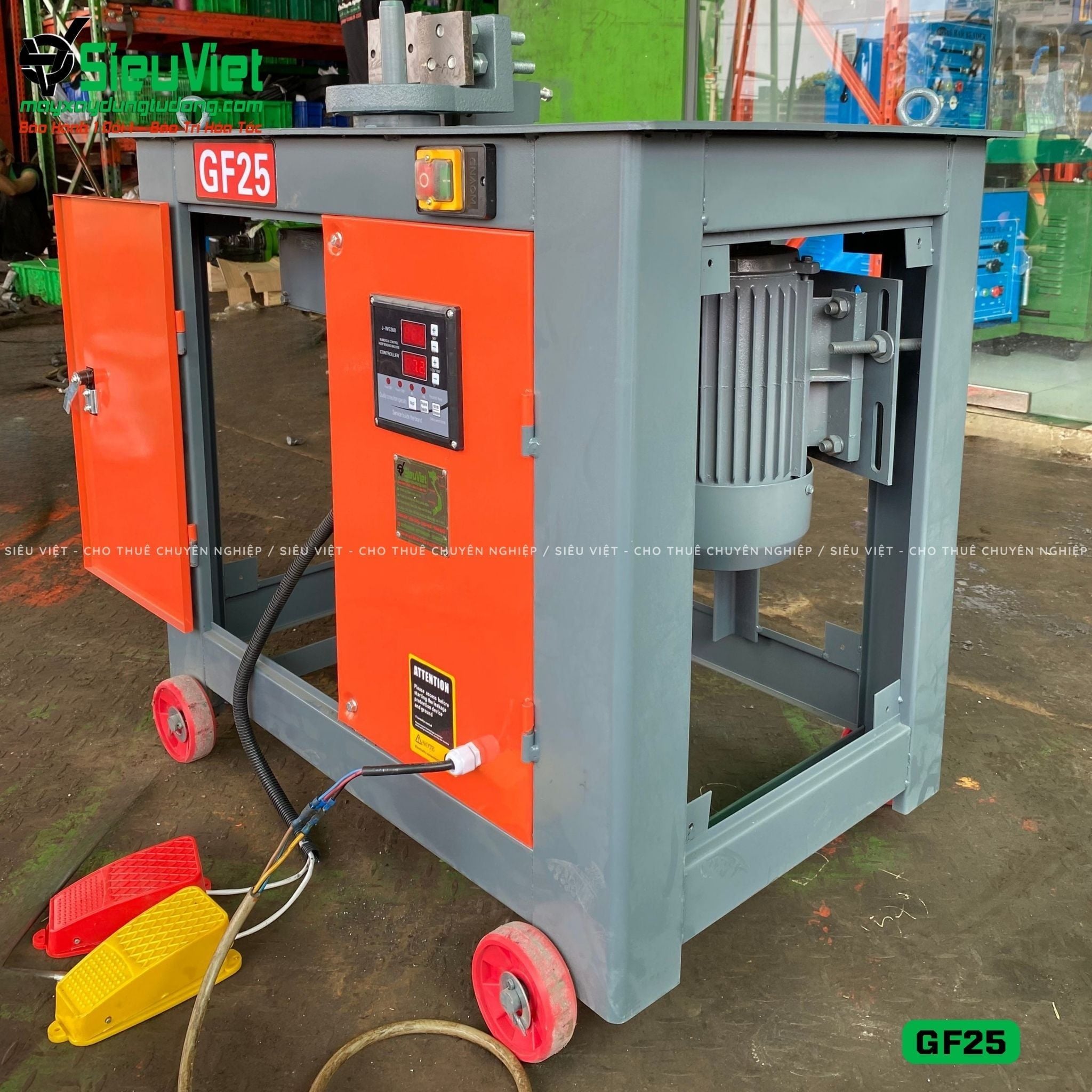Máy uốn đai sắt GF25 Trung Quốc - Điện 380V, 3 Pha