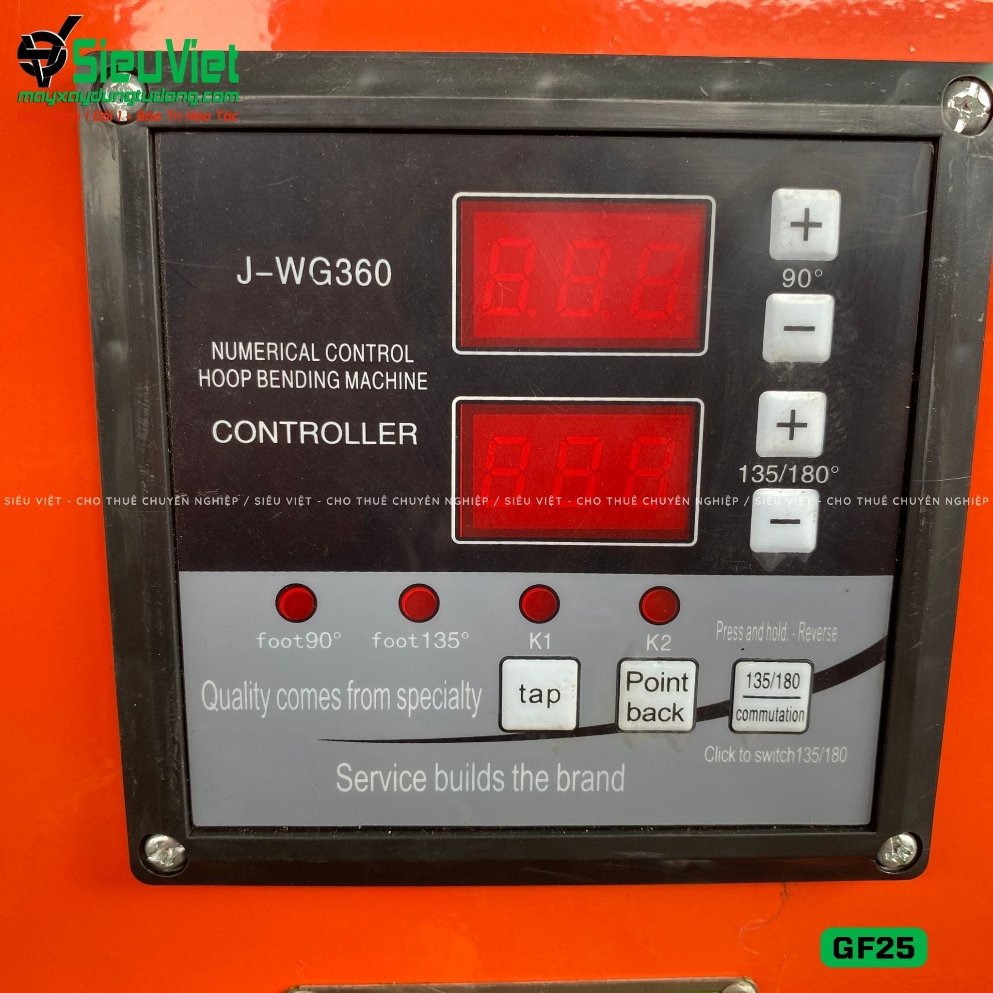 Máy uốn đai sắt GF25 Trung Quốc - Điện 380V, 3 Pha