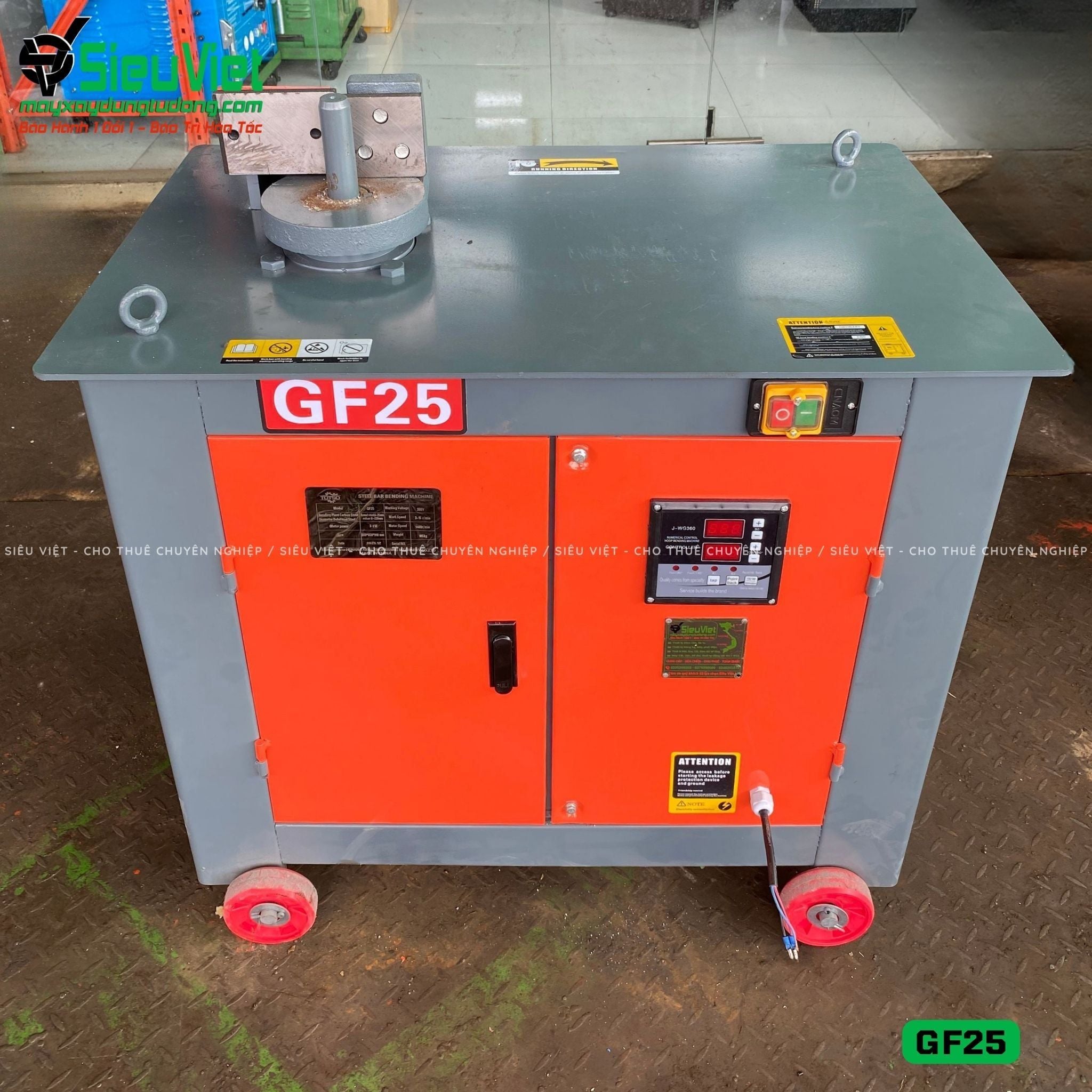Máy uốn đai sắt GF25 Trung Quốc - Điện 380V, 3 Pha