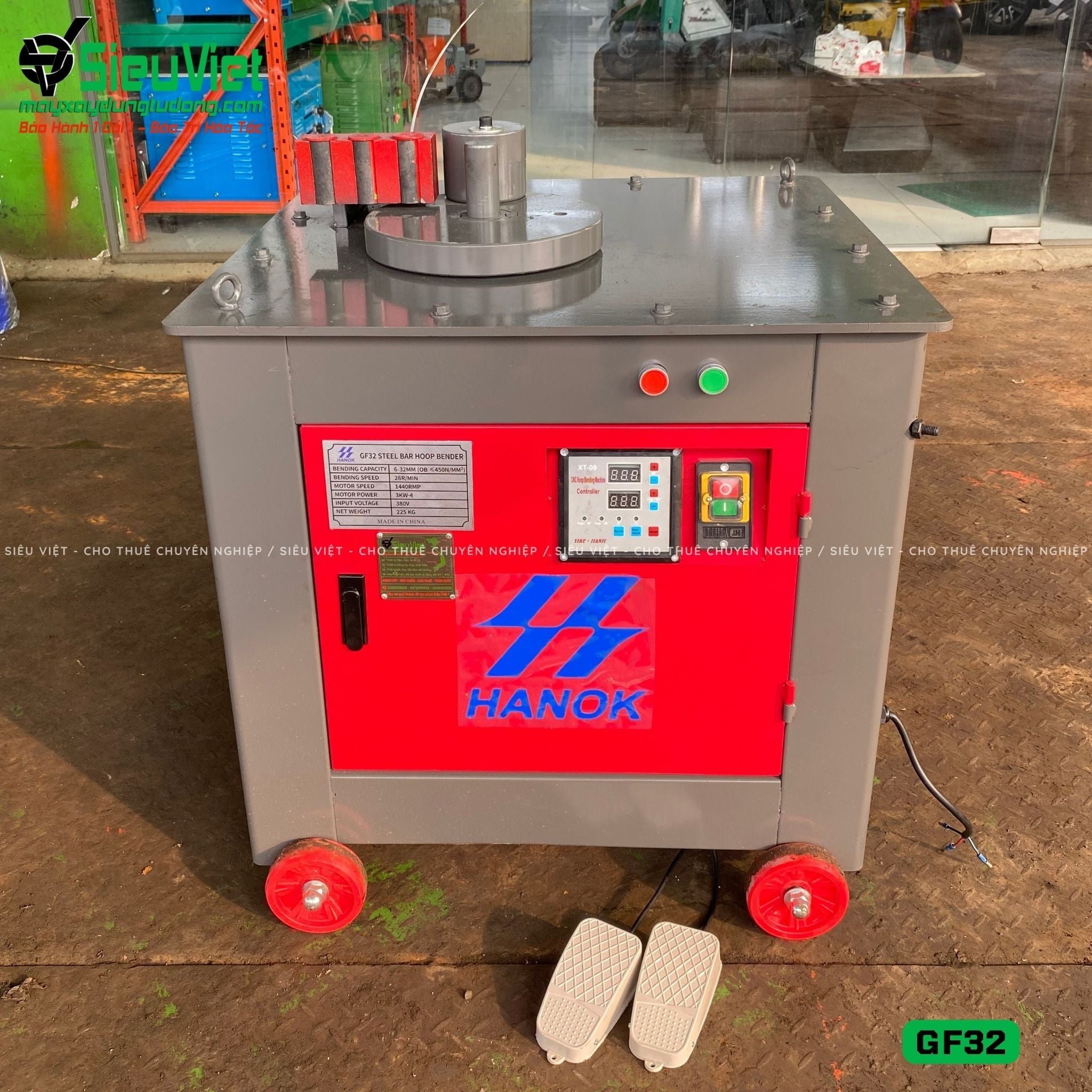 Máy uốn sắt GF32 Trung Quốc - Điện 380V, 3 Pha