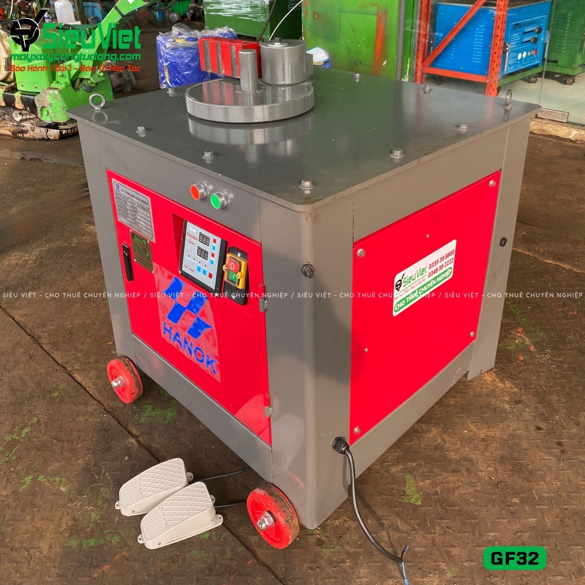 Máy uốn sắt GF32 Trung Quốc - Điện 380V, 3 Pha