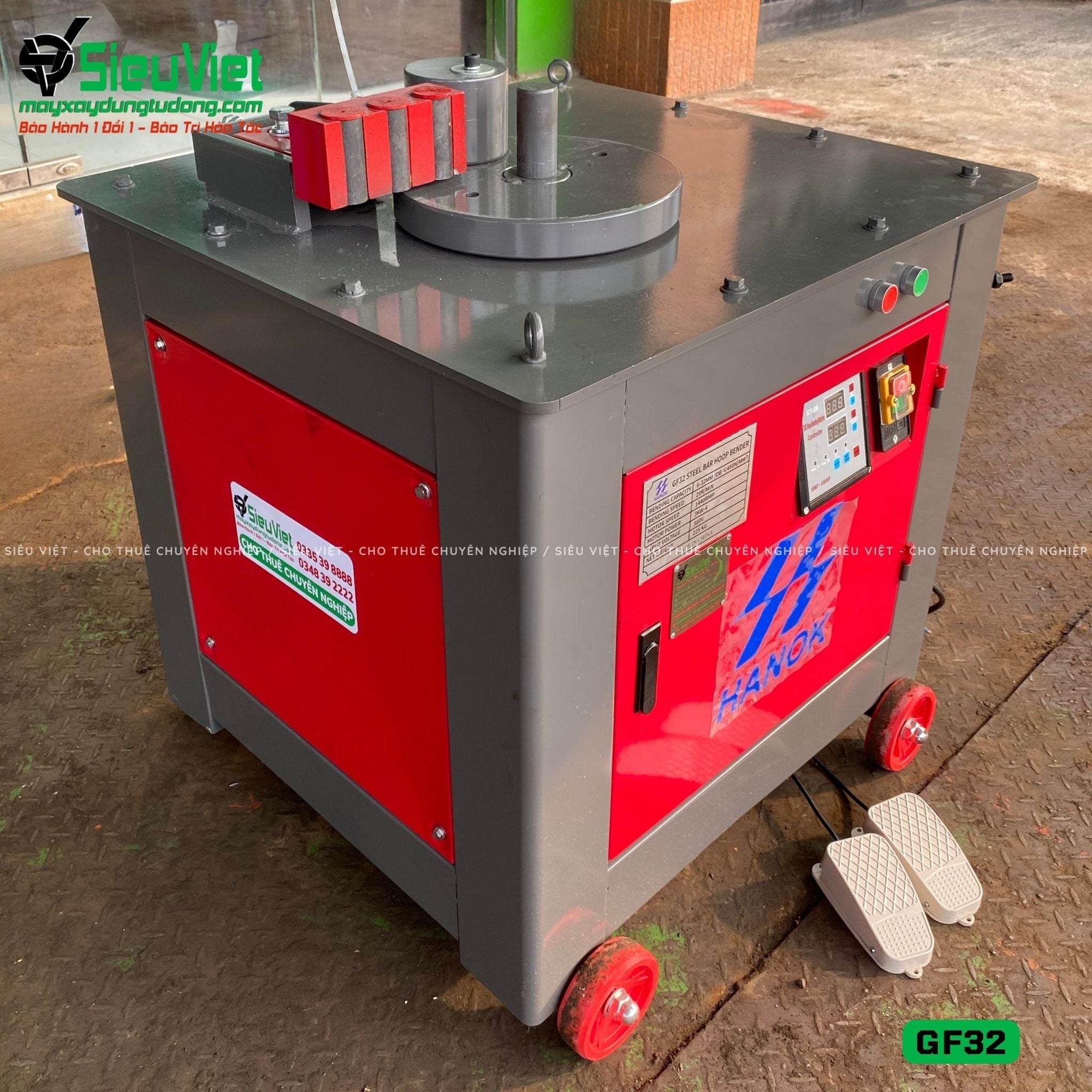 Máy uốn sắt GF32 Trung Quốc - Điện 380V, 3 Pha