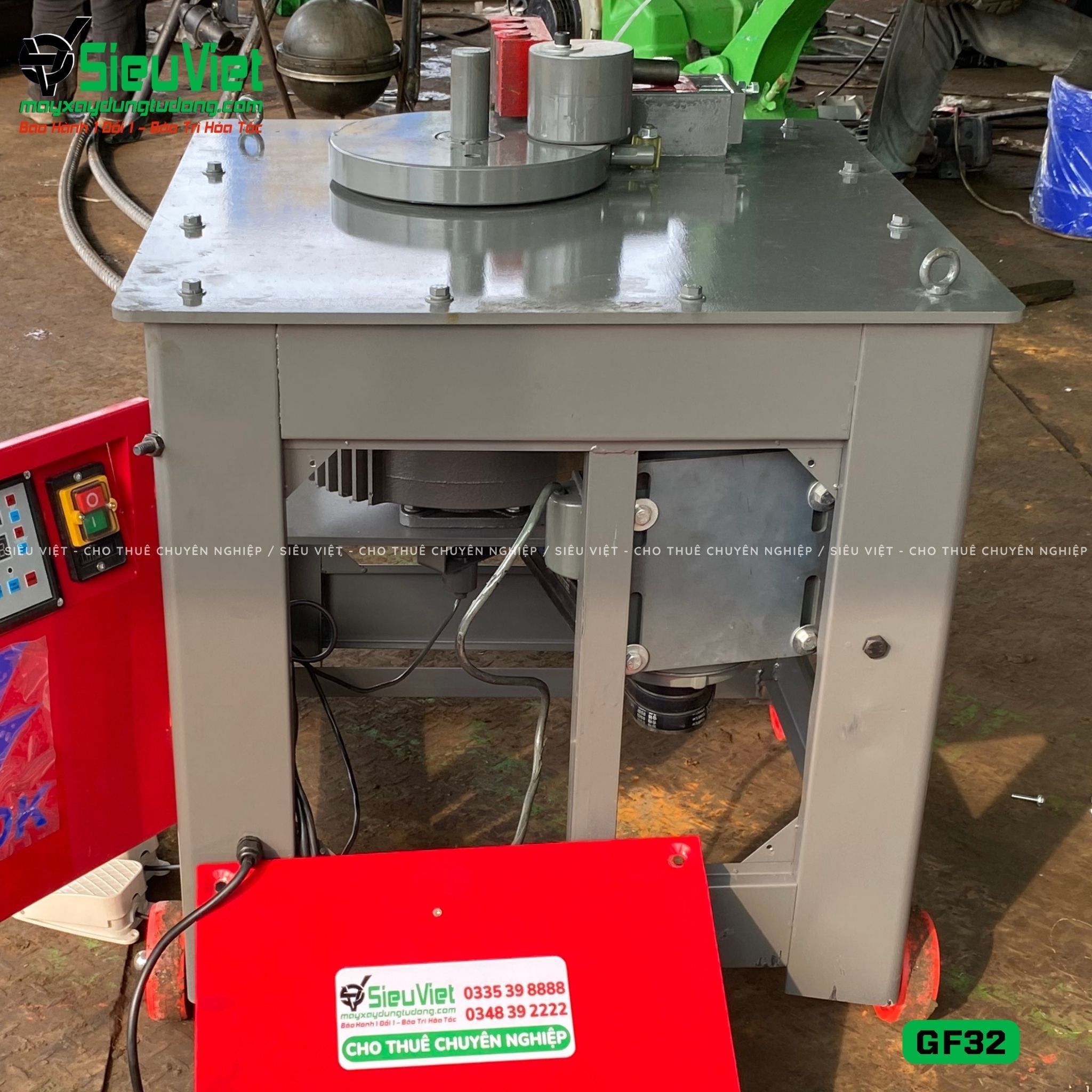 Máy uốn sắt GF32 Trung Quốc - Điện 380V, 3 Pha