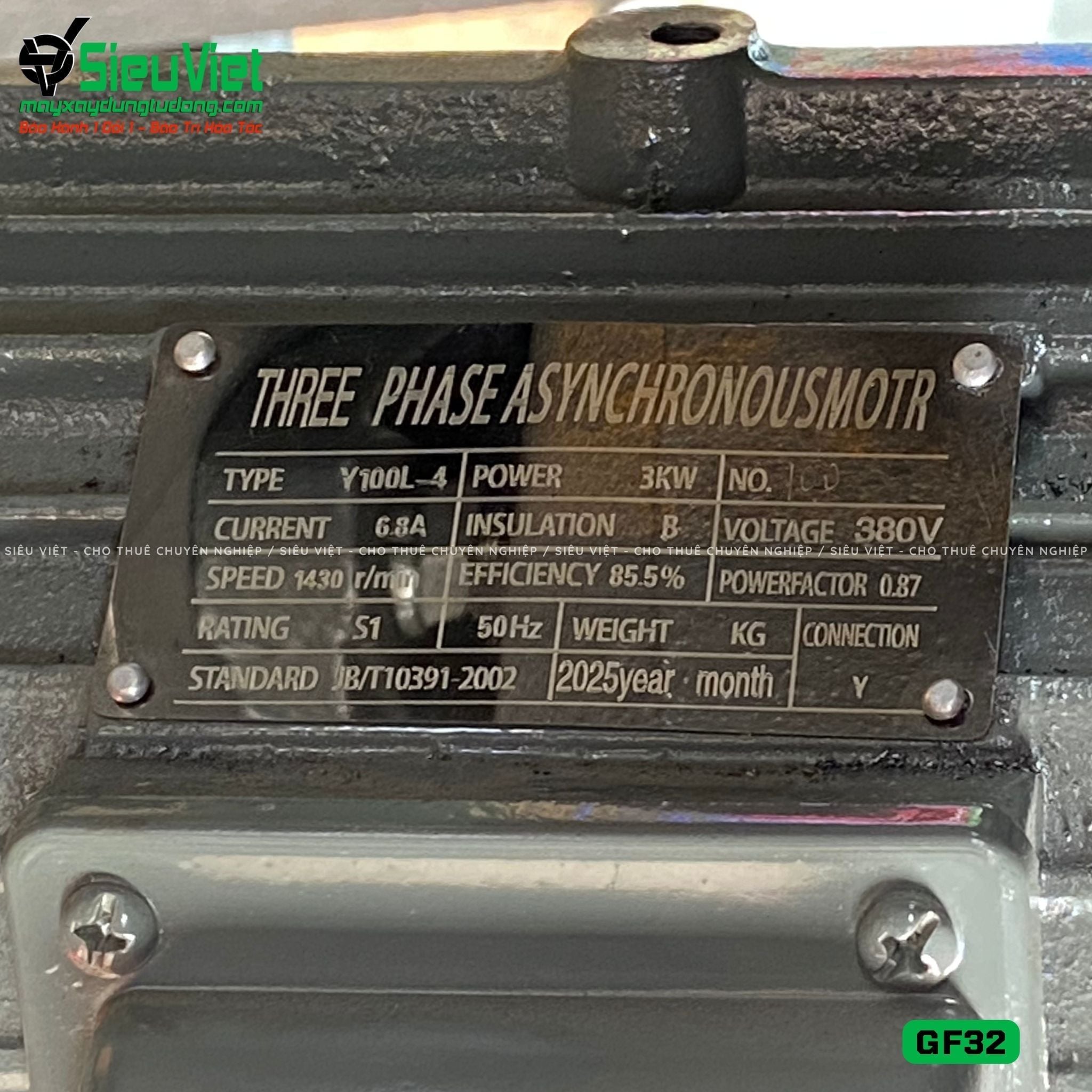 Máy uốn sắt GF32 Trung Quốc - Điện 380V, 3 Pha
