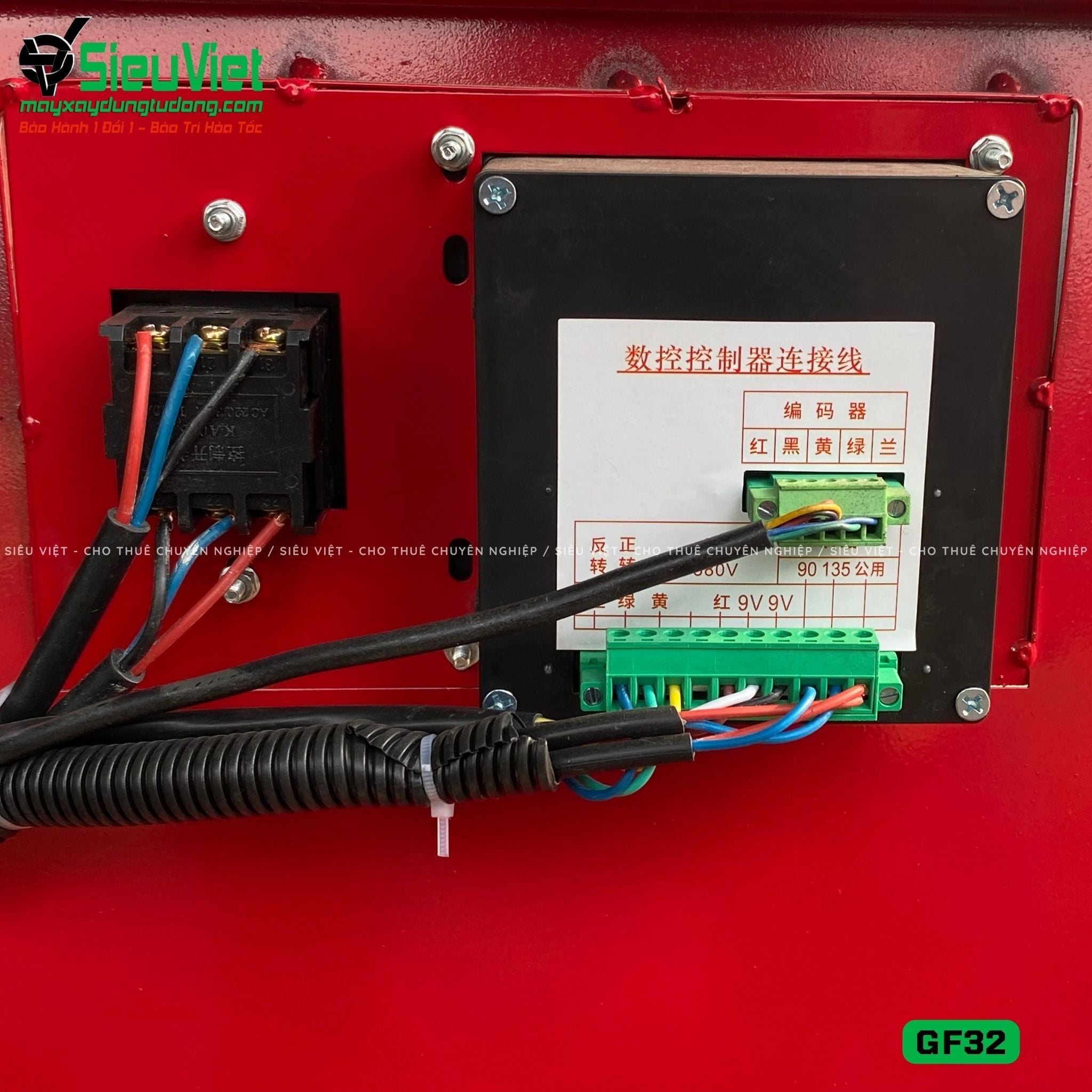 Máy uốn sắt GF32 Trung Quốc - Điện 380V, 3 Pha