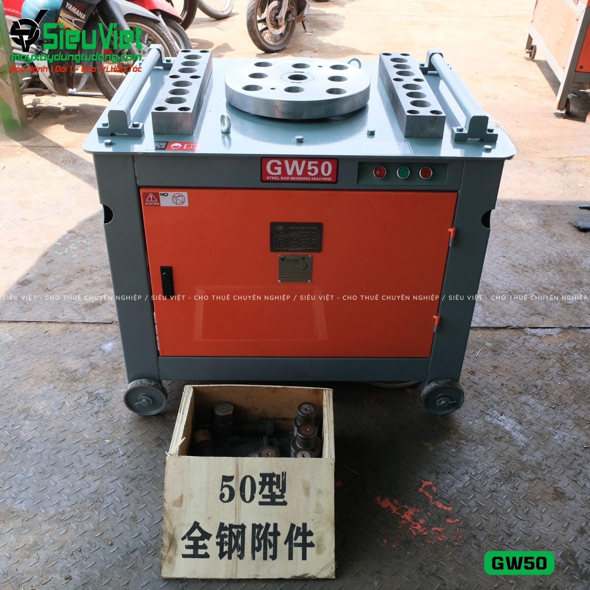 Máy uốn sắt GW50 Trung Quốc - Điện 380V, 3 Pha