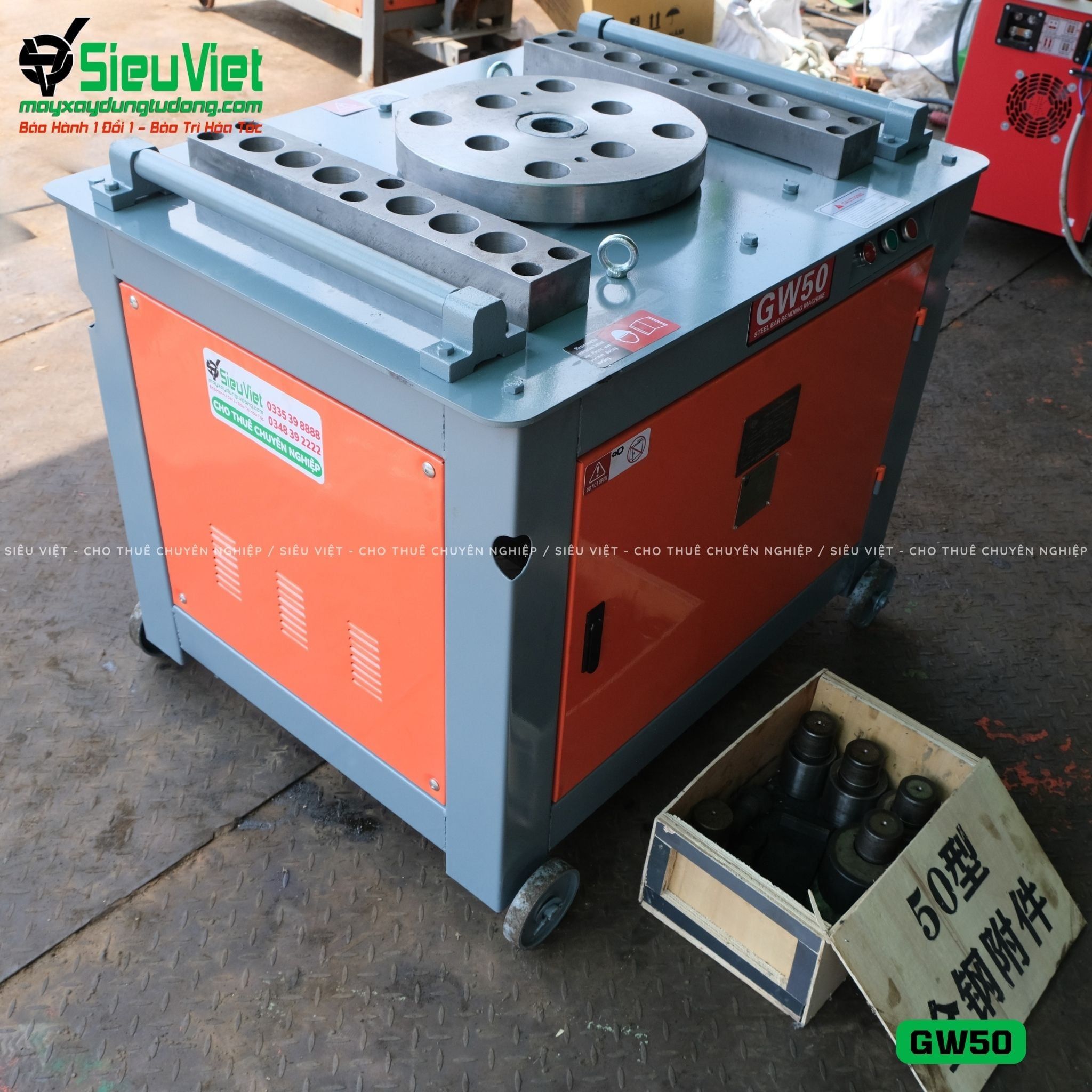 Máy uốn sắt GW50 Trung Quốc - Điện 380V, 3 Pha