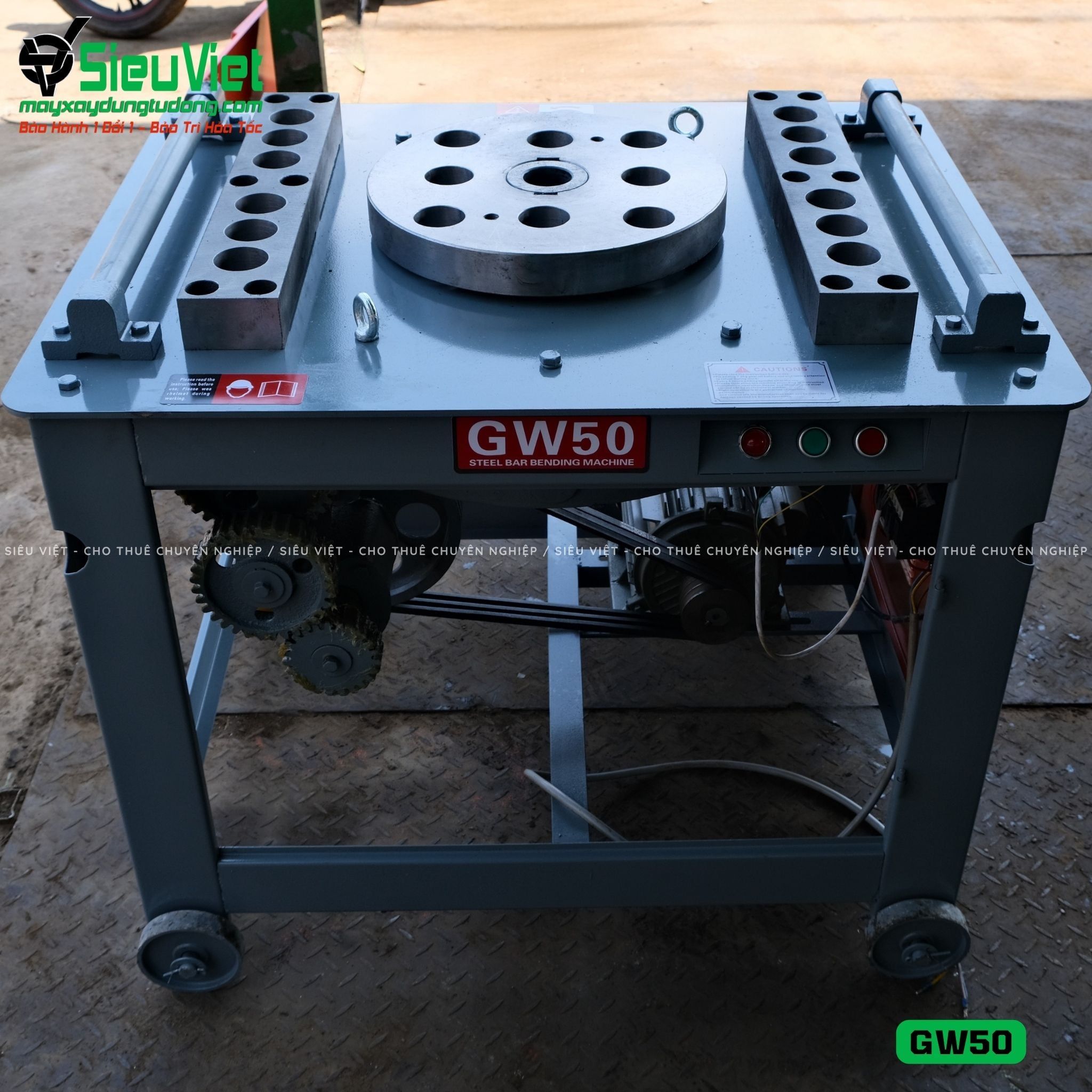 Máy uốn sắt GW50 Trung Quốc - Điện 380V, 3 Pha