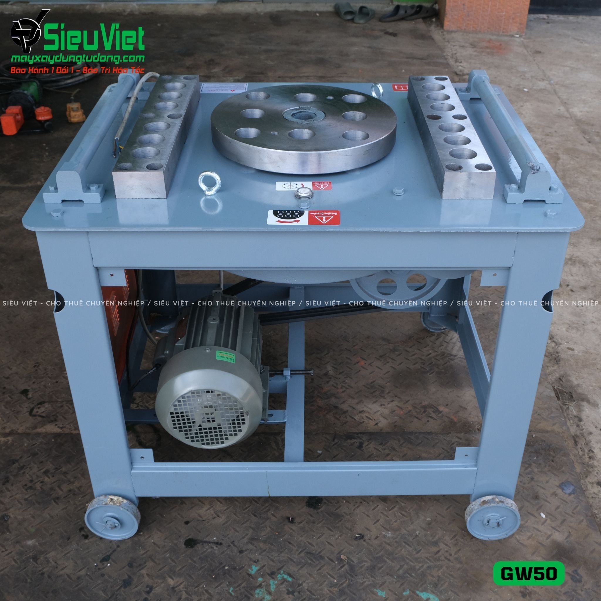 Máy uốn sắt GW50 Trung Quốc - Điện 380V, 3 Pha