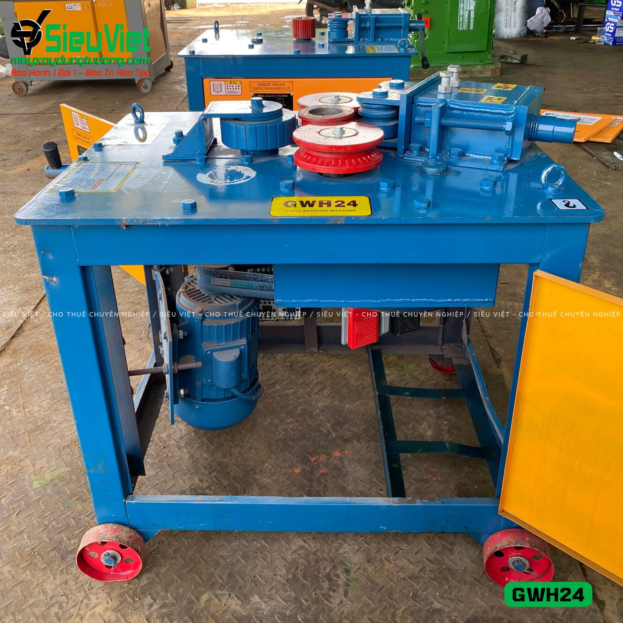Máy uốn vòng tròn sắt xây dựng GWH1024 - Điện 380v, 3 Pha