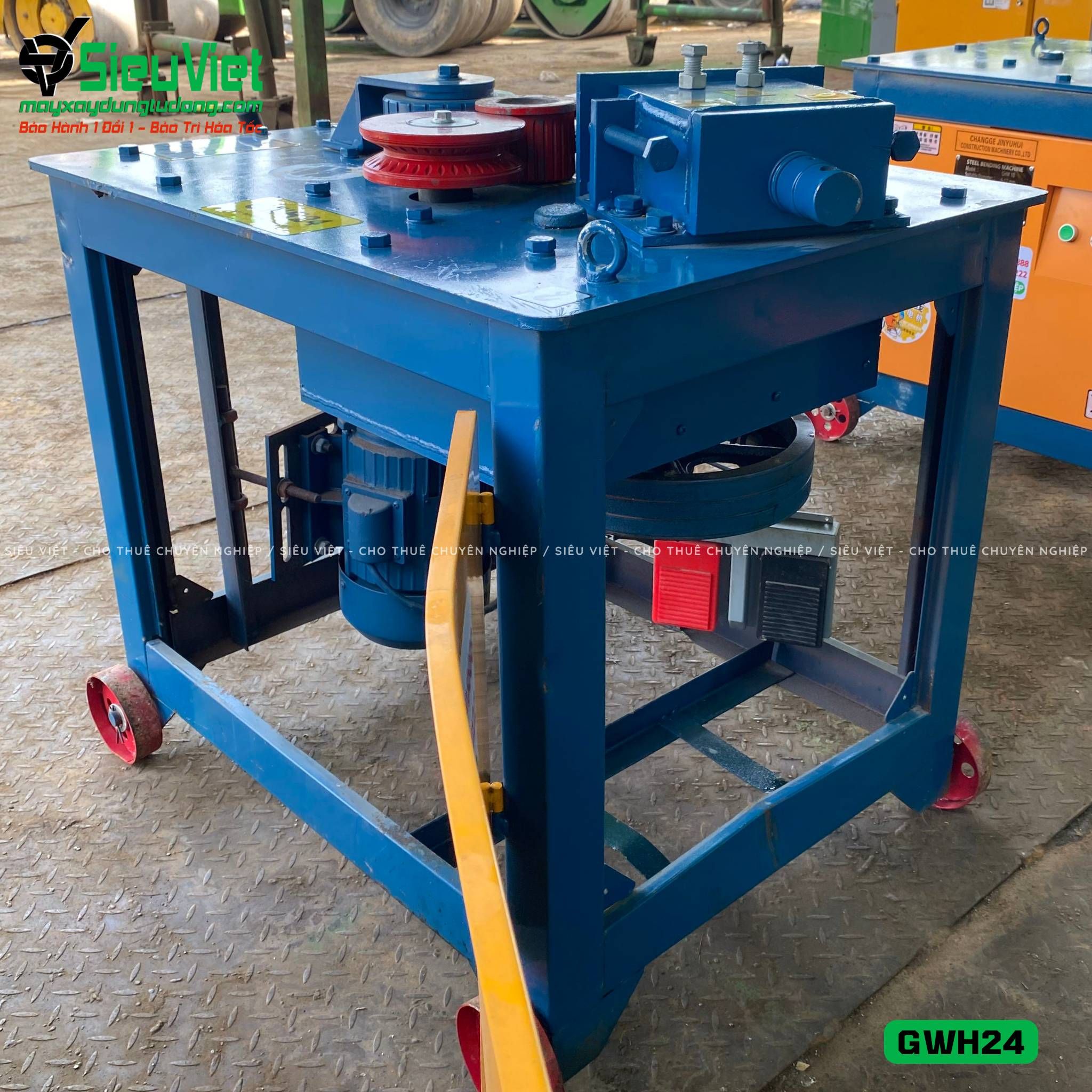 Máy uốn vòng tròn sắt xây dựng GWH1024 - Điện 380v, 3 Pha