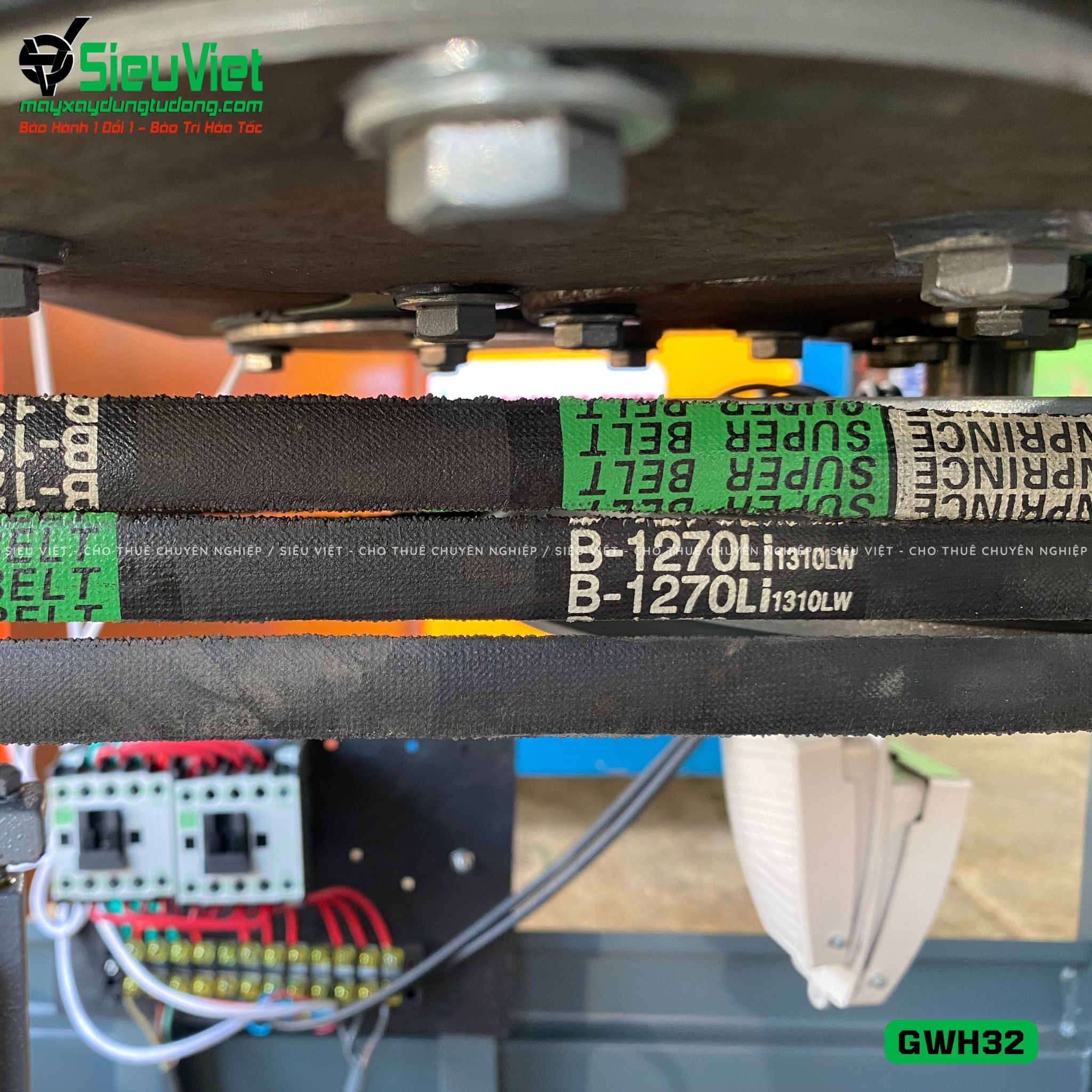 Máy uốn tròn sắt xây dựng phi 10-25 GWH32 - Điện 380v, 3 Pha