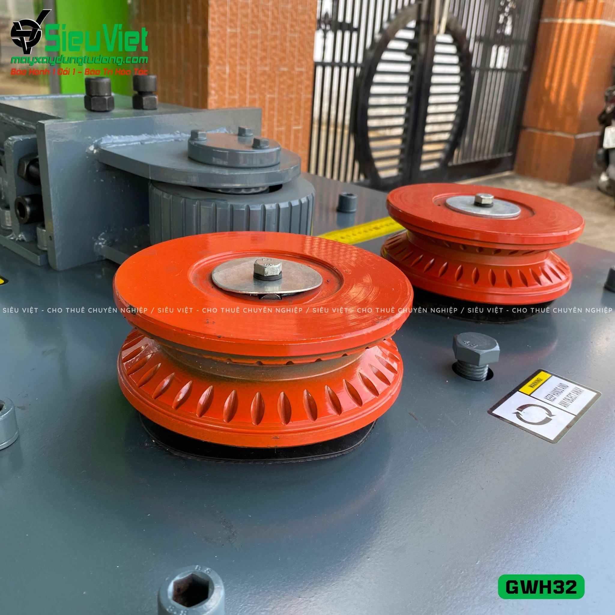 Máy uốn tròn sắt xây dựng phi 10-25 GWH32 - Điện 380v, 3 Pha